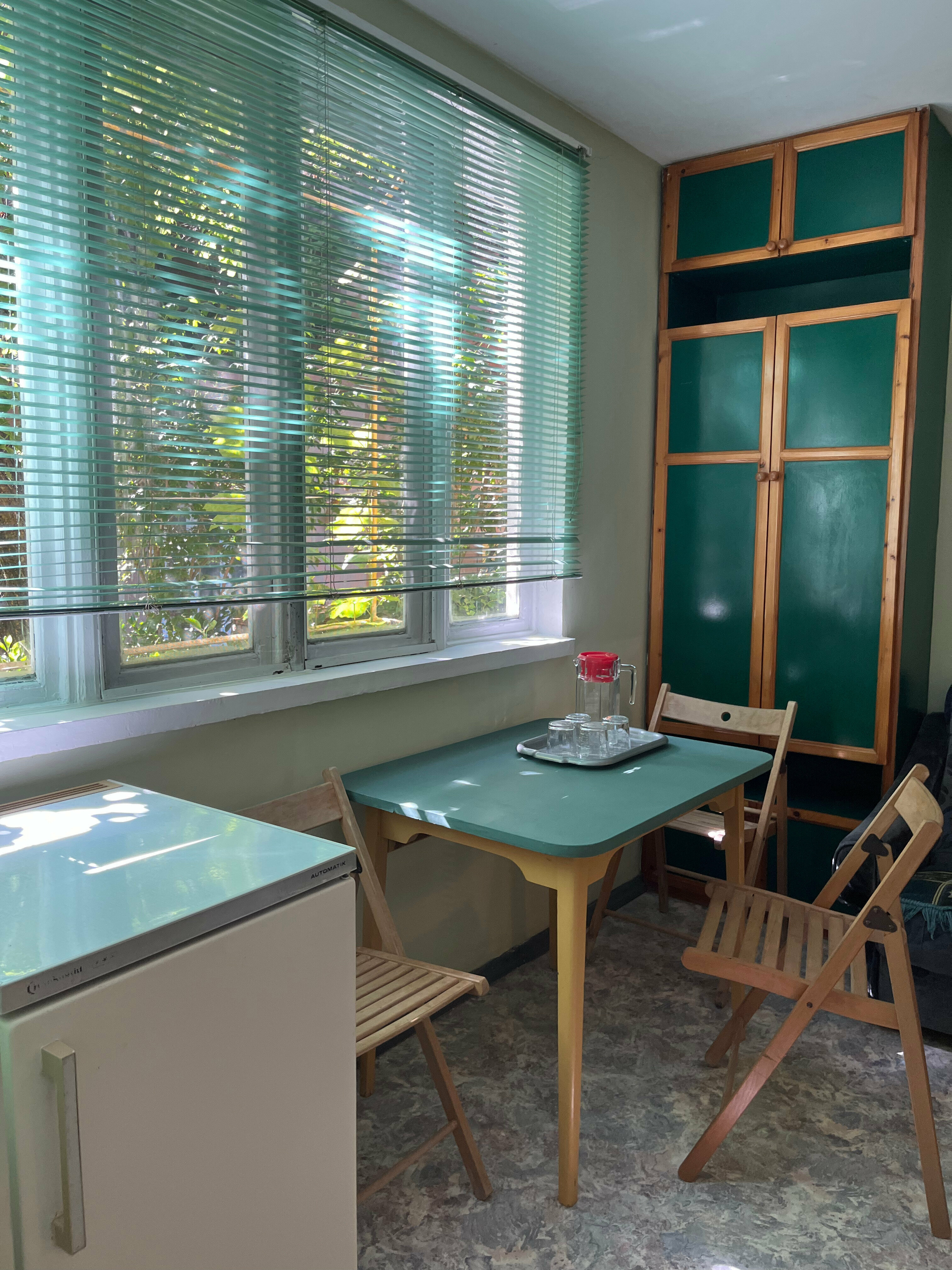 Четырехместный номер с видом на сад