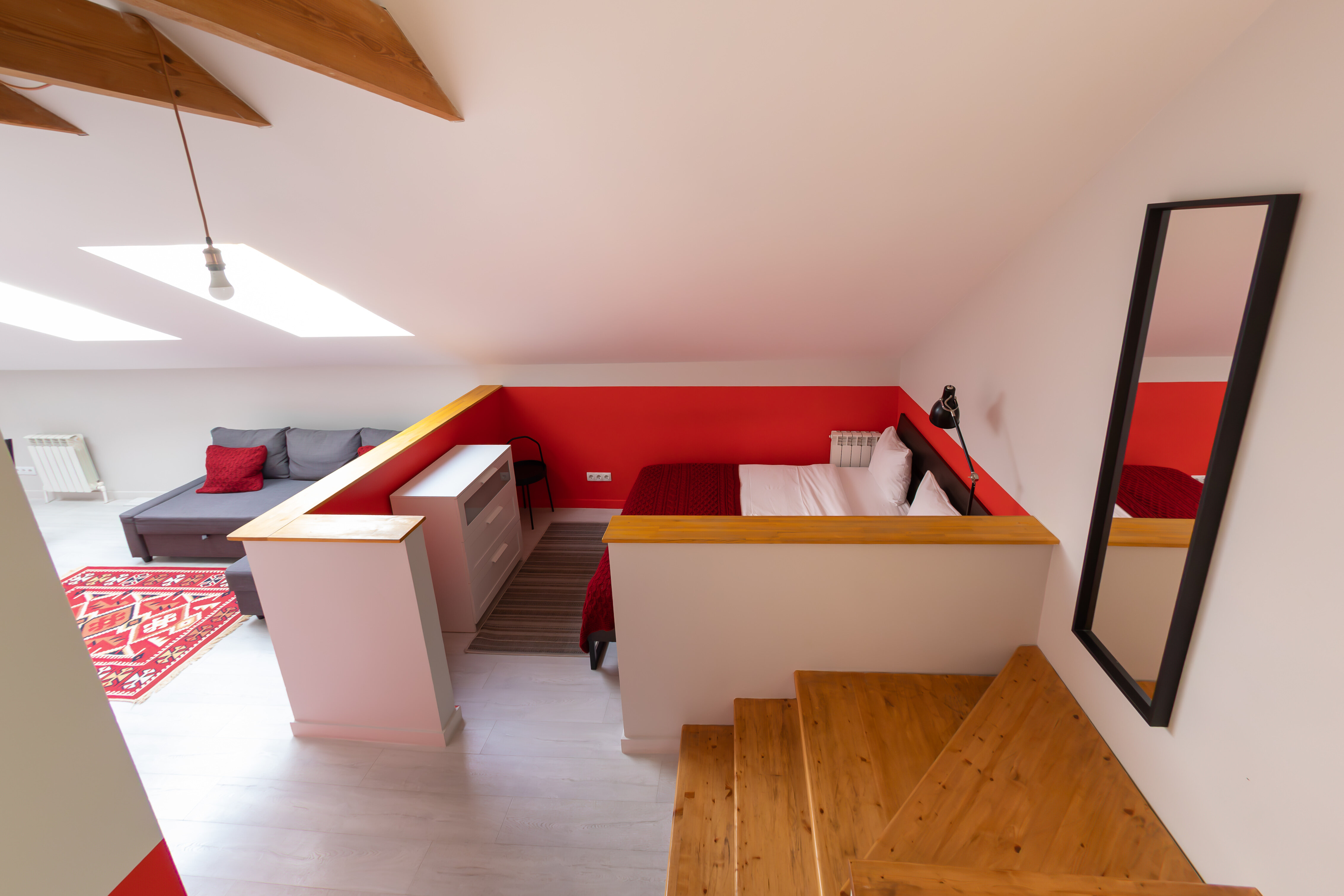 Апартаменты "Red" с террасой