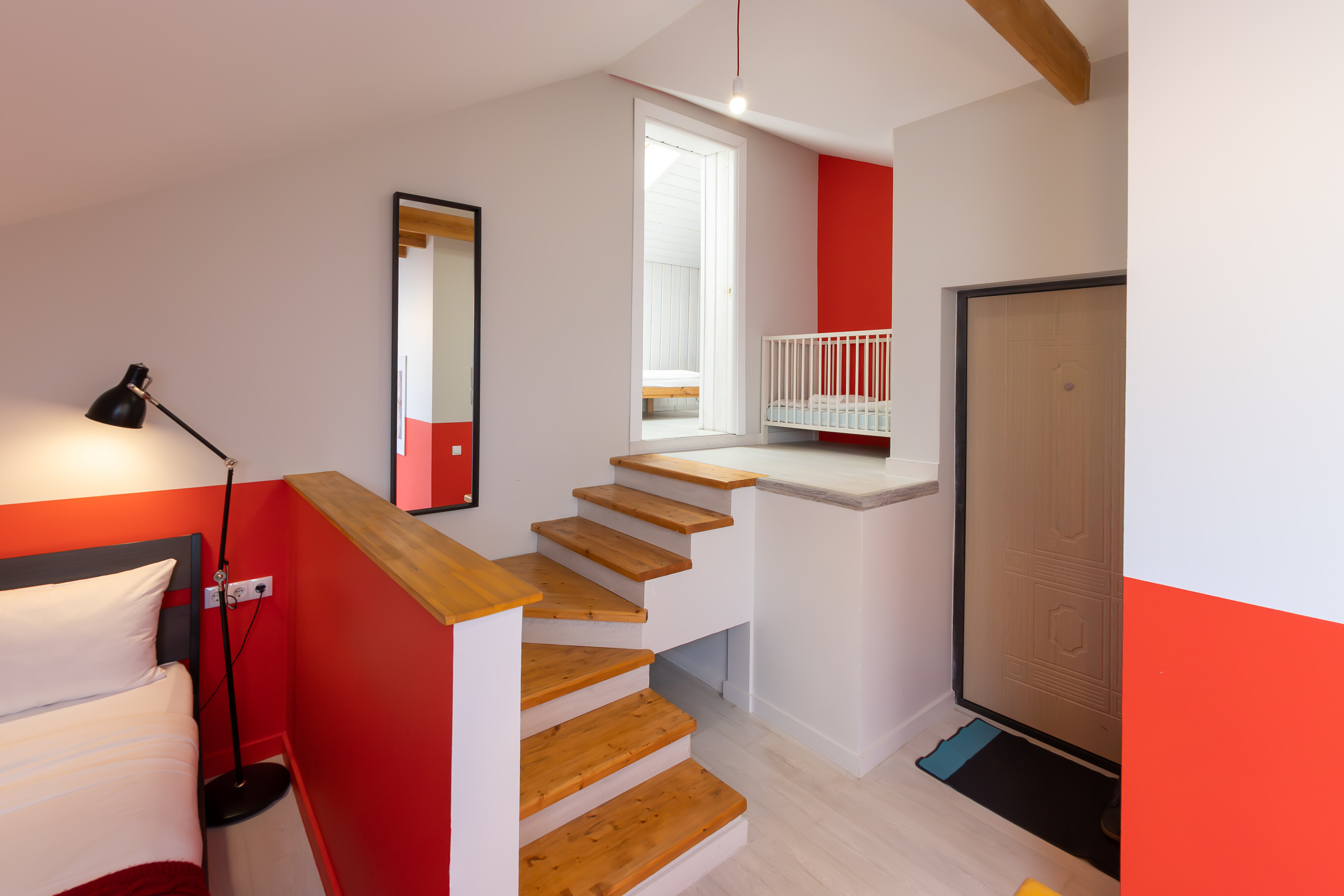 Апартаменты "Red" с террасой