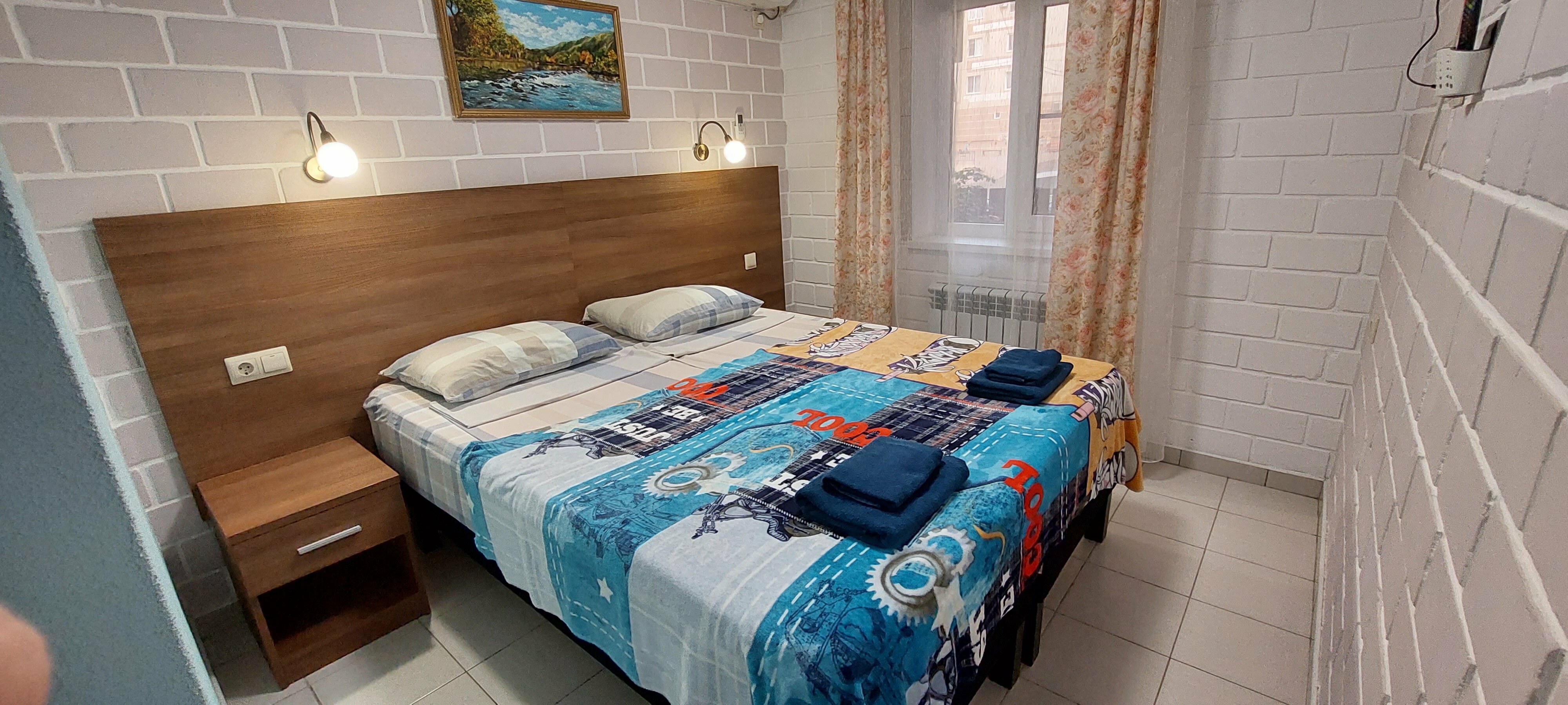 01. Двухместная комната (стандарт) без балкона. 1 кровать широкая