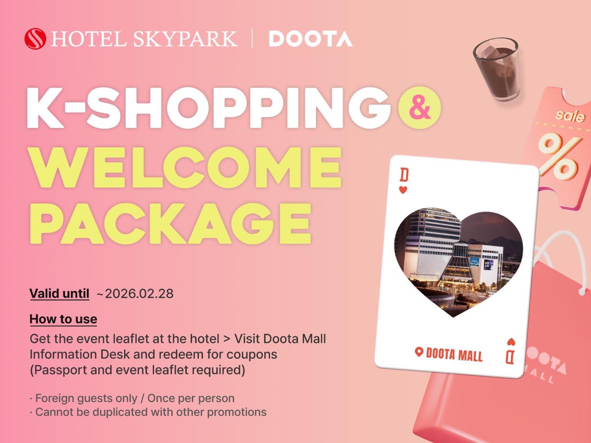 Deluxe Twin Room with K-Beauty KRW 30,000 voucher & Shopping welcome-back Voucher