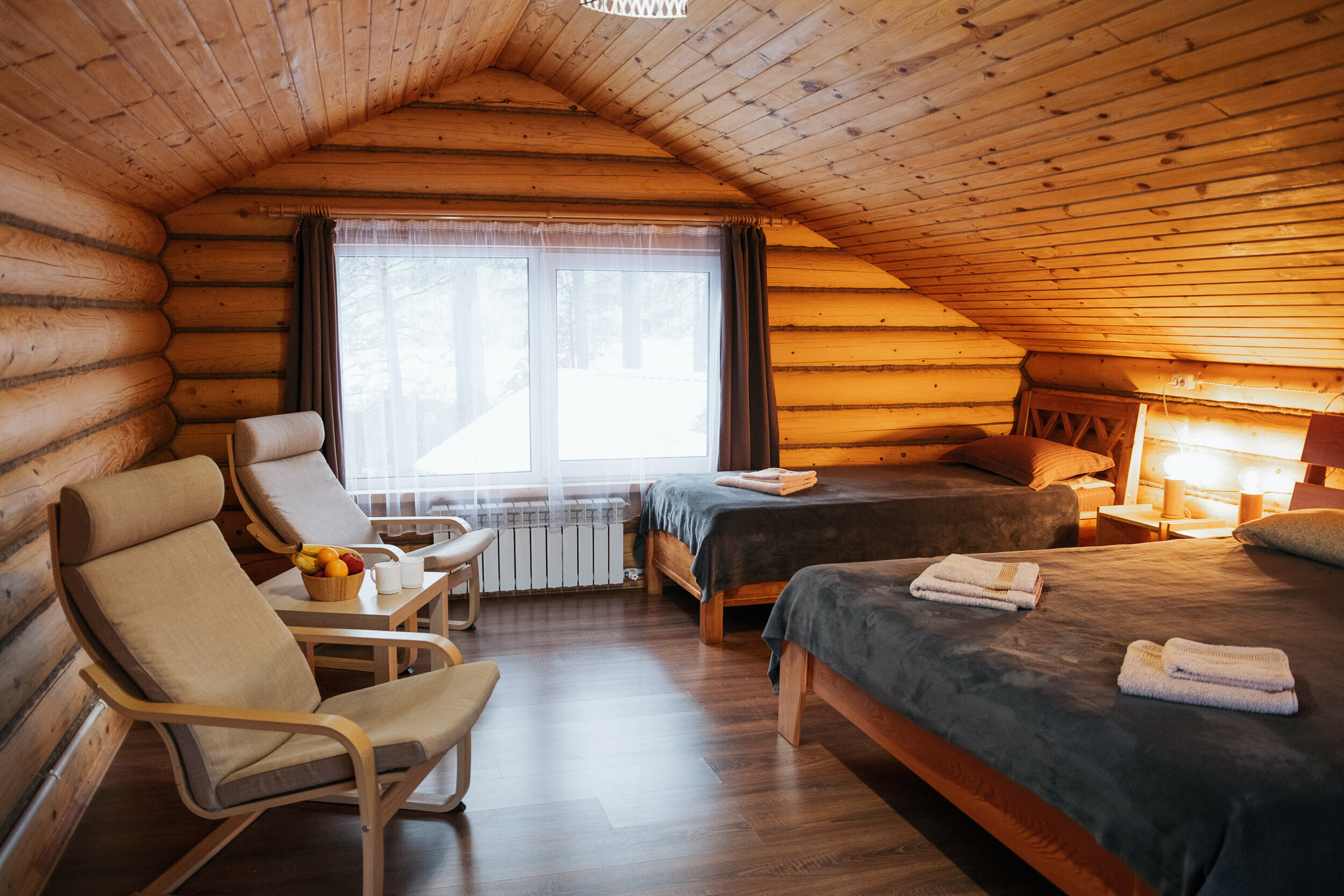 Двухэтажный дом с видом на Катунь