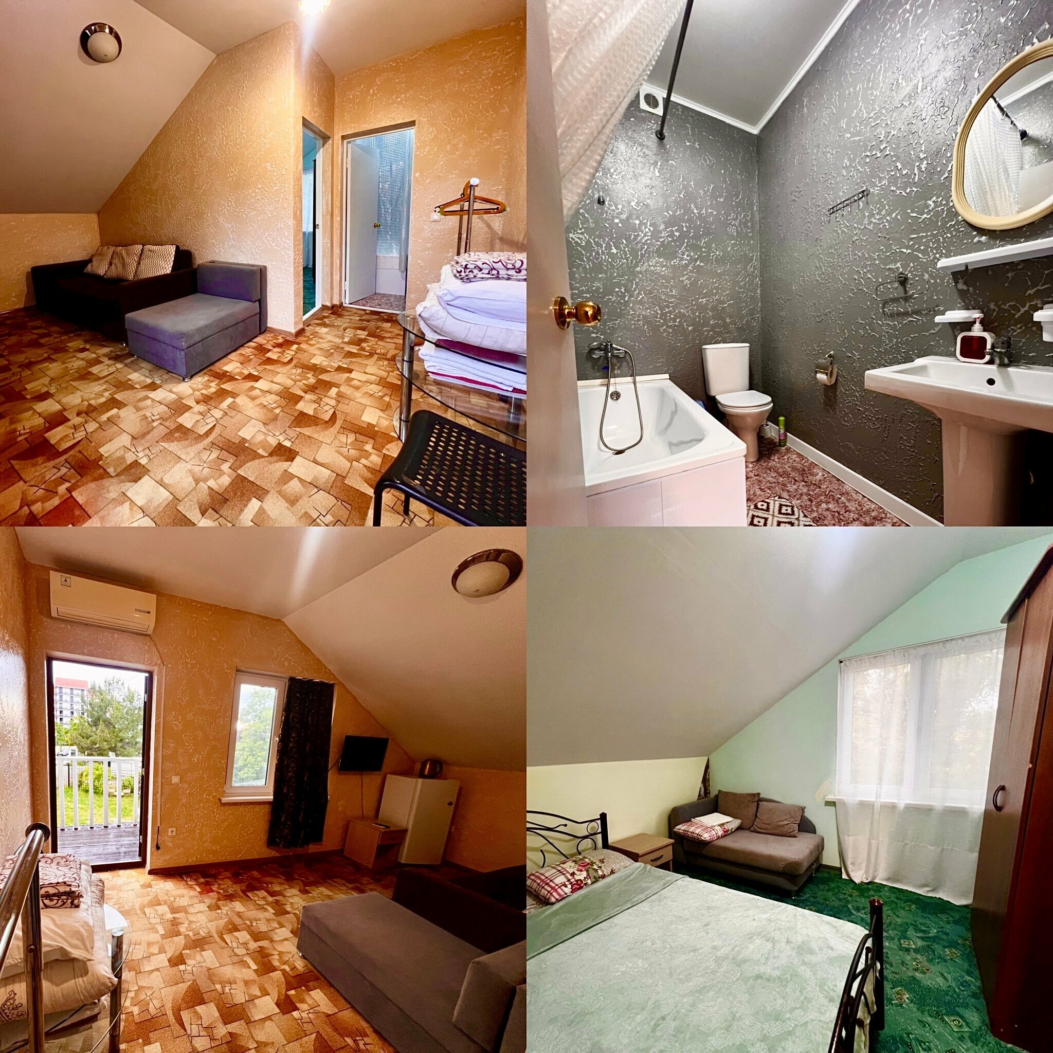 Двухкомнатный семейный номер с ванной комнатой