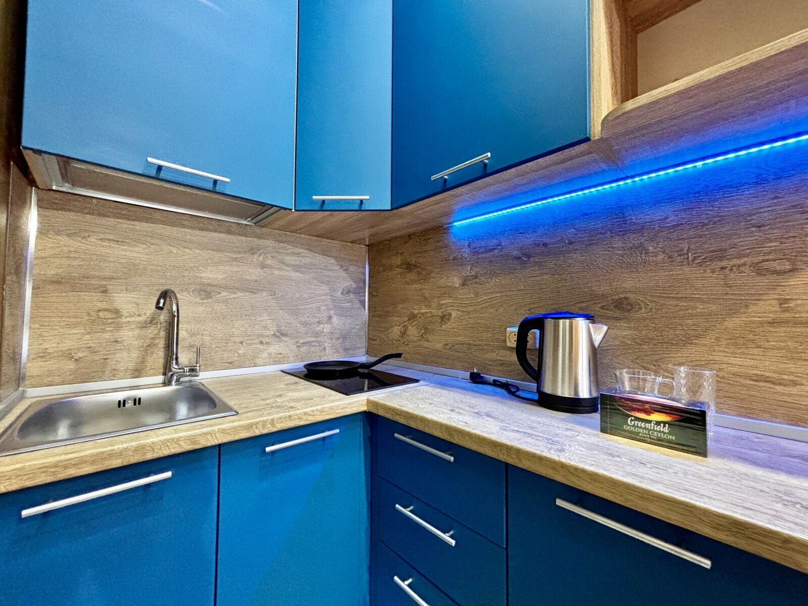 Одноместный номер с кухней (душ за пределами номера)