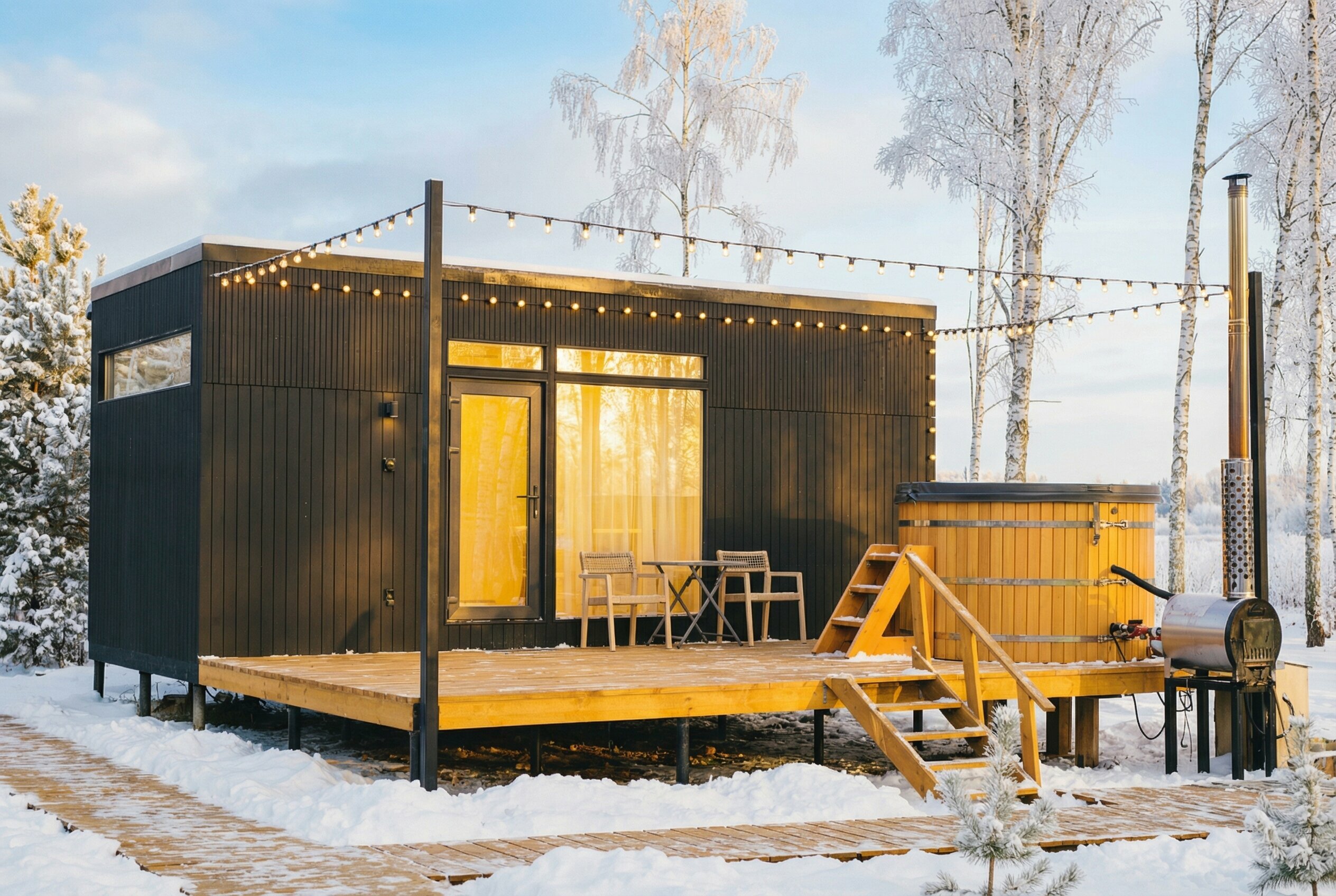 Hygge Lodge с купелью