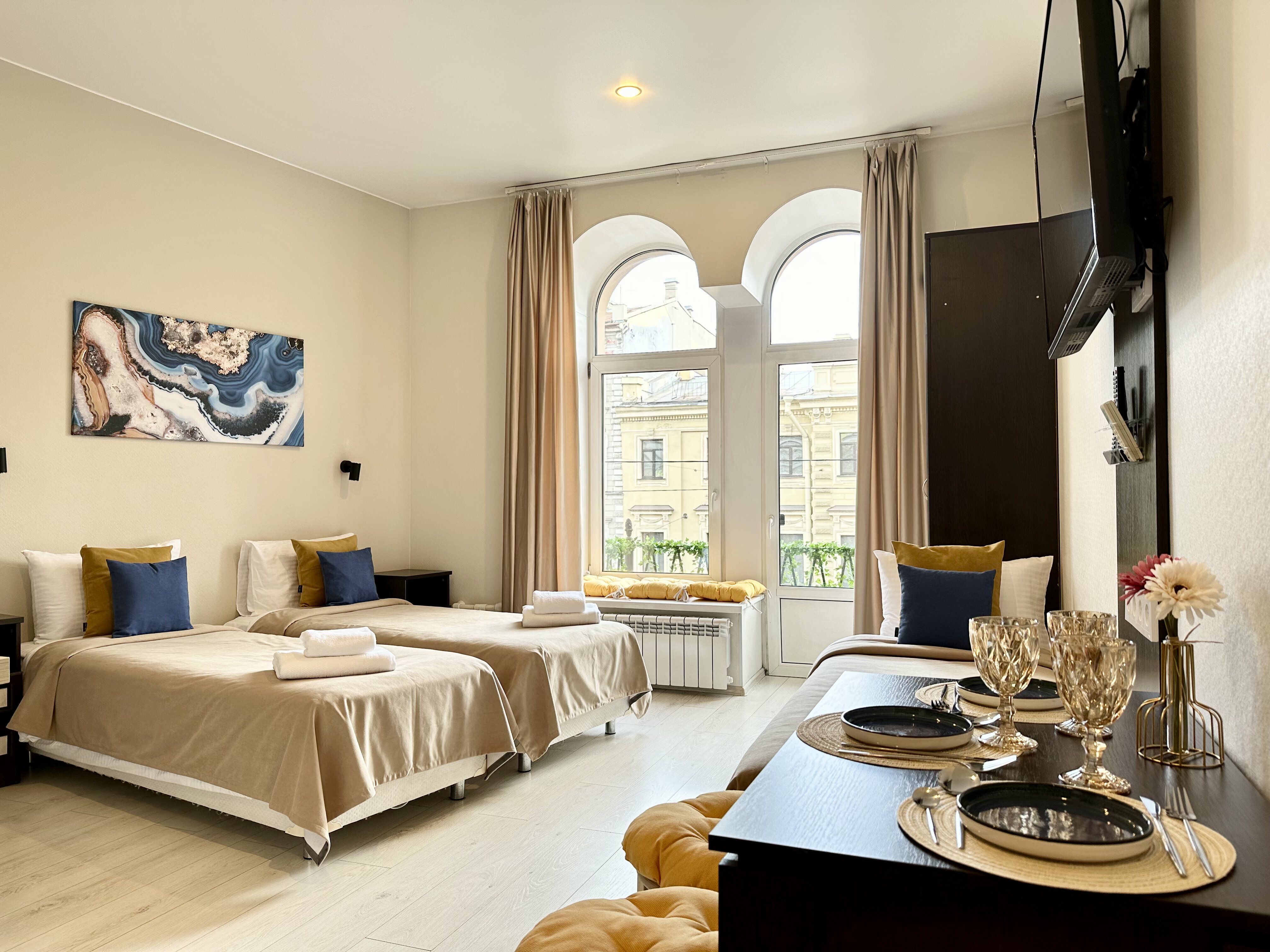 Студия для 4 гостей в самом сердце Санкт-Петербурга