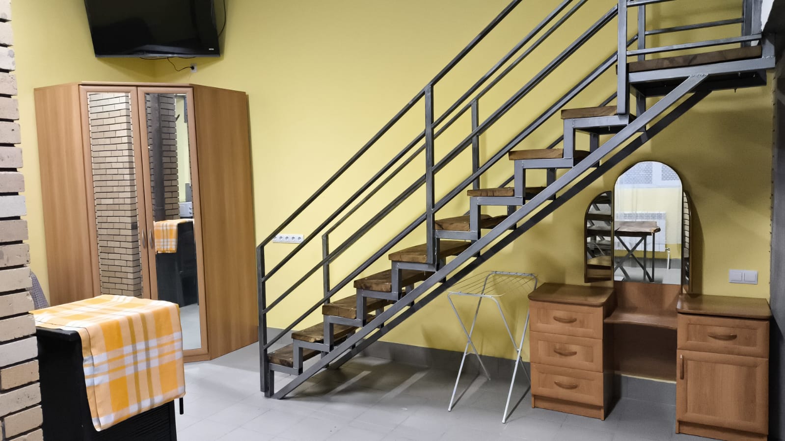 Duplex (двухуровневый) с камином и ванной