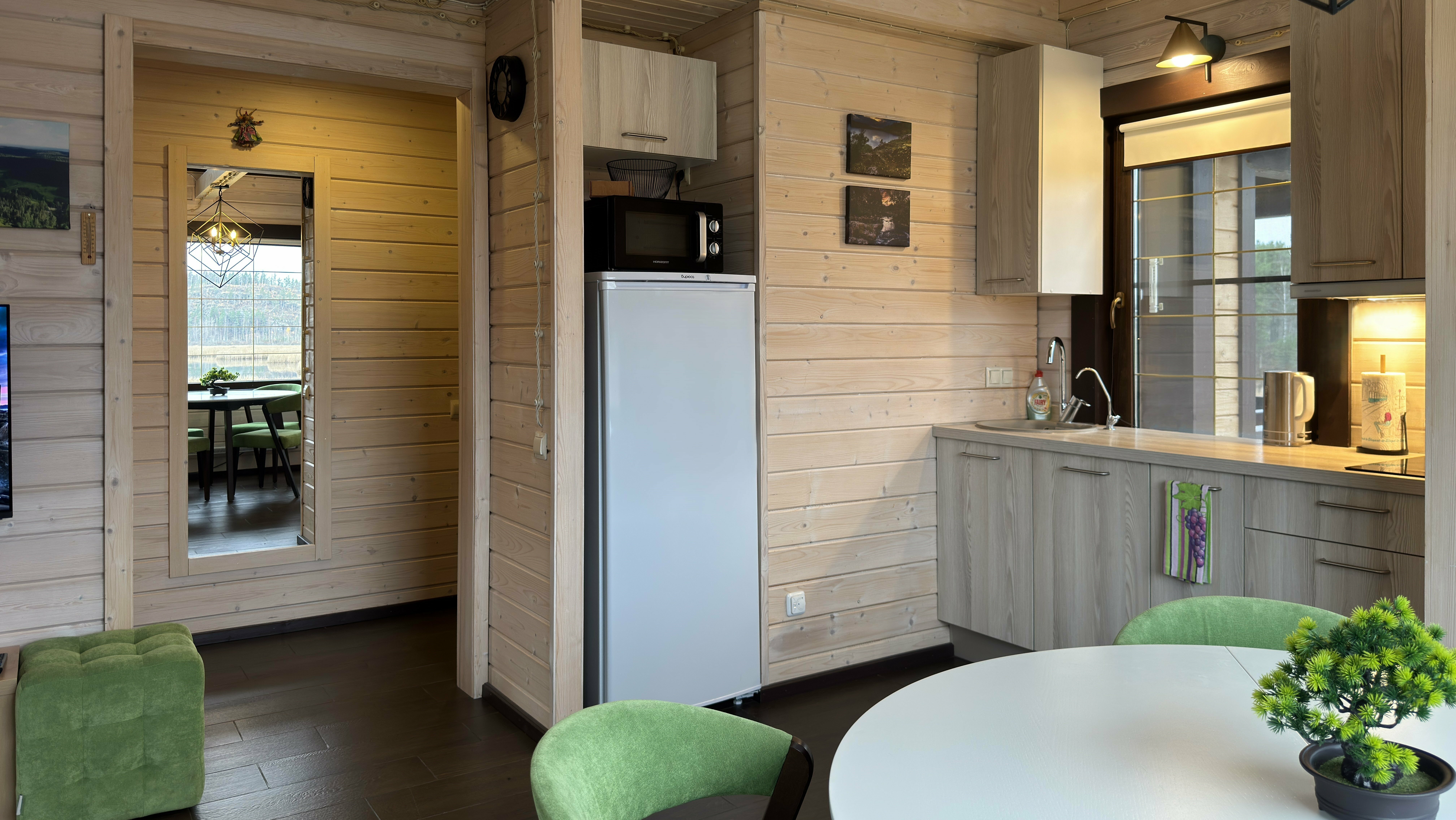 Коттедж с собственной сауной и видом на озеро