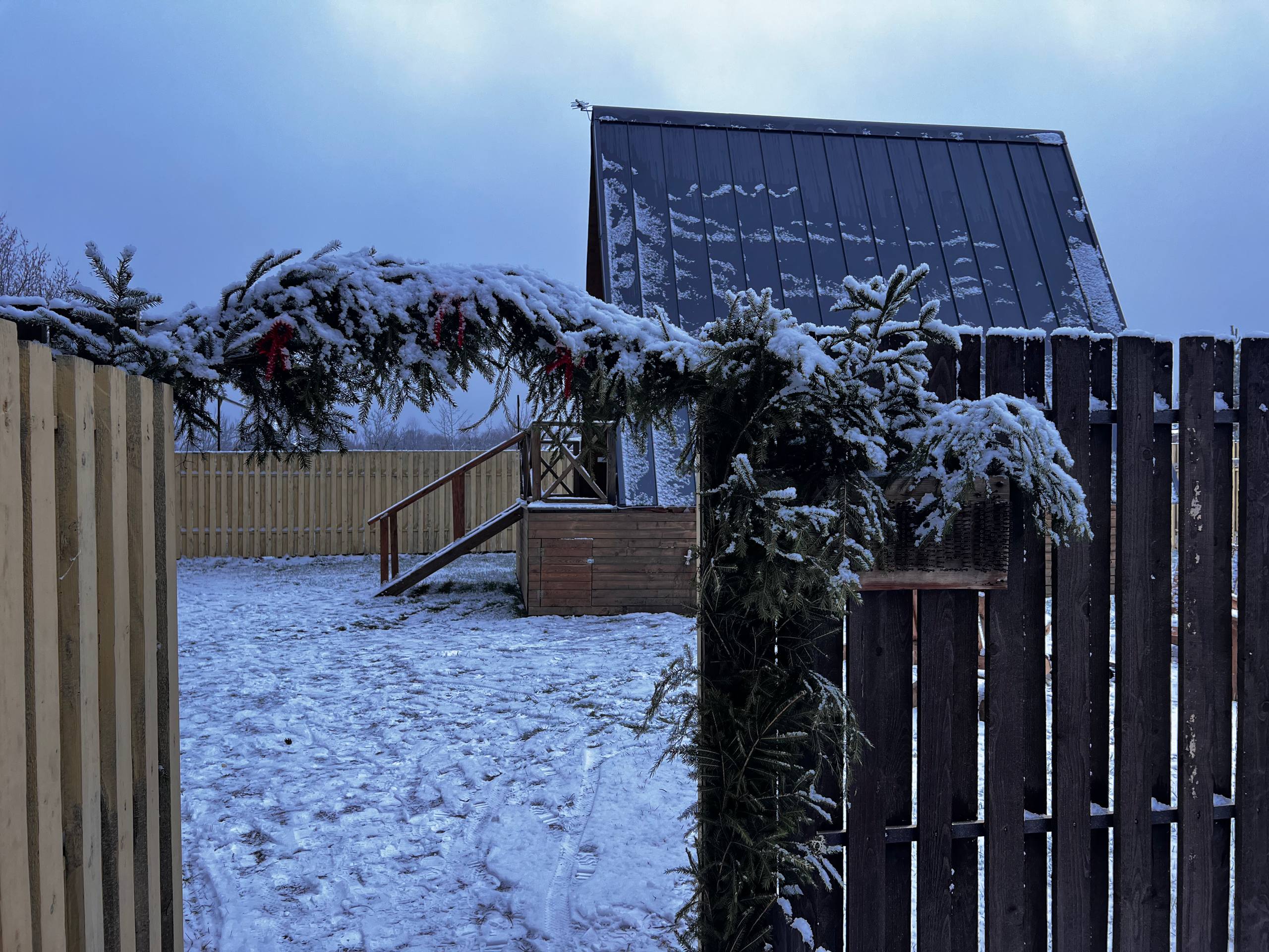 А-фрейм дом с сибирским чаном и баней (стоимость указана за дом)
