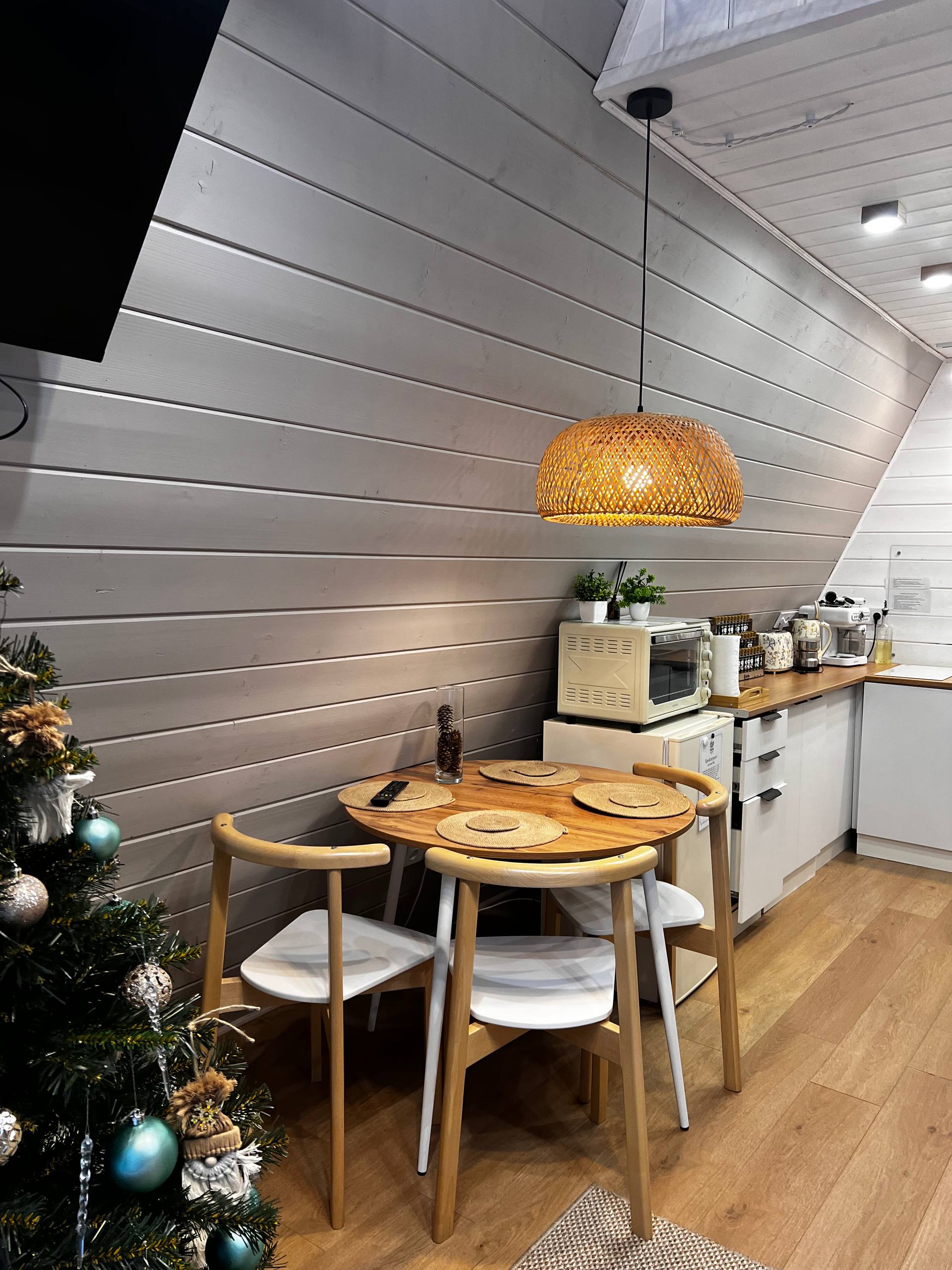 А-фрейм дом с сибирским чаном и баней (стоимость указана за дом)