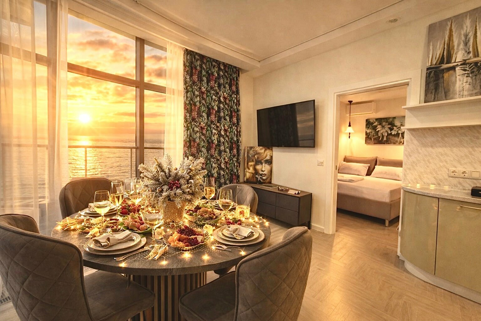 Апартаменты с отдельной спальней LS-LUX-FLY BIRDS