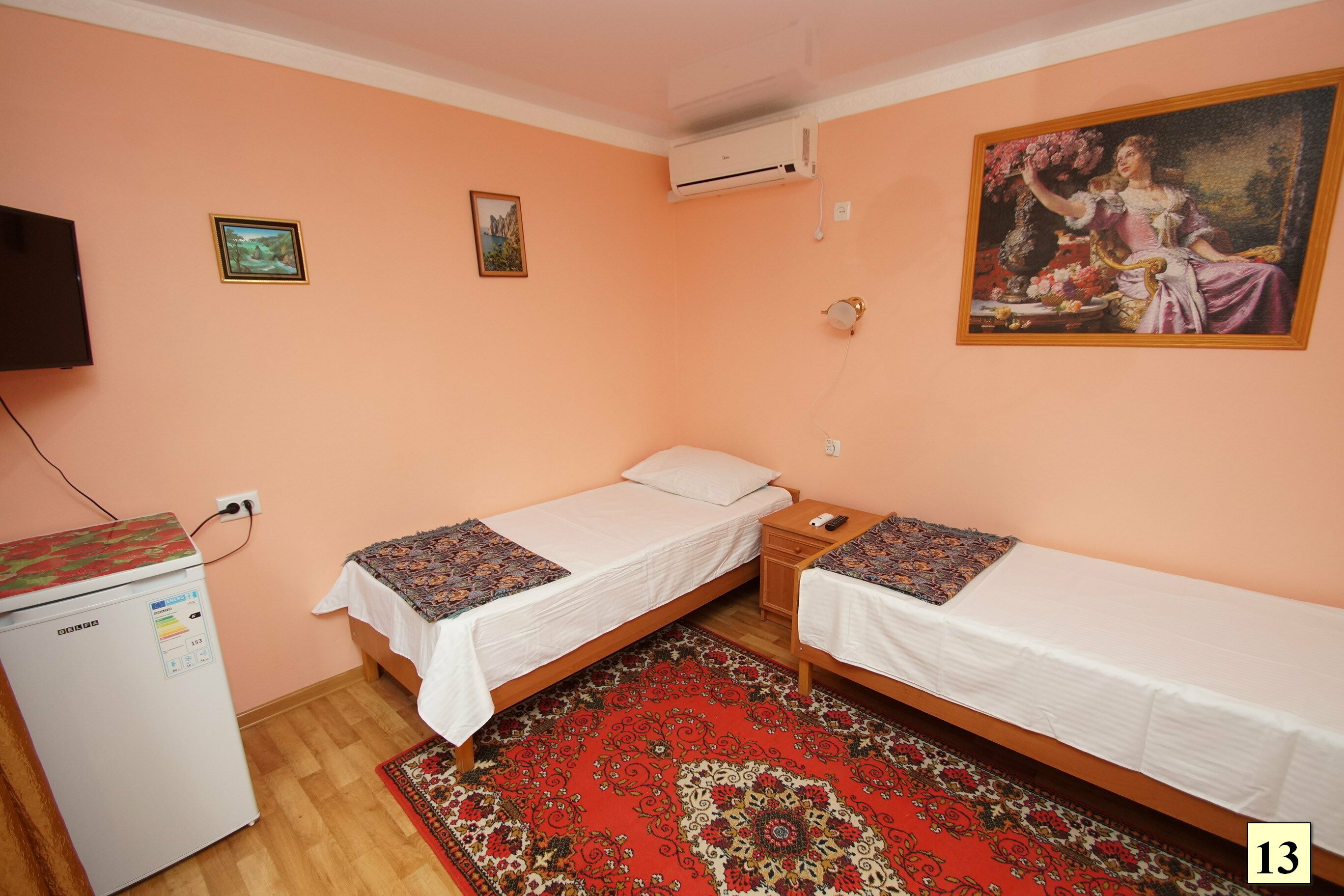 Двухместный номер с 2 двуспальными кроватями