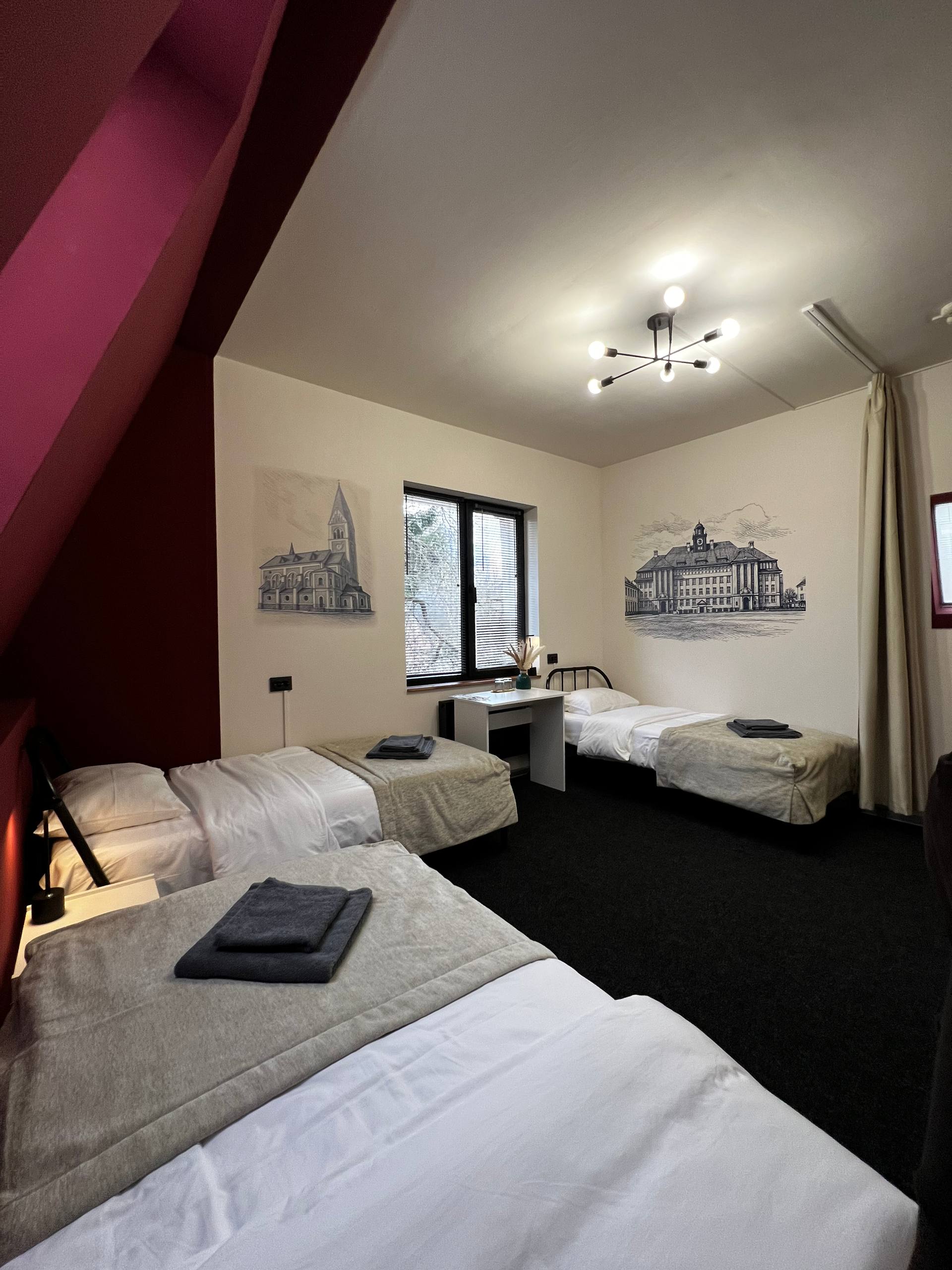 Односпальная кровать в общем номере для женщин