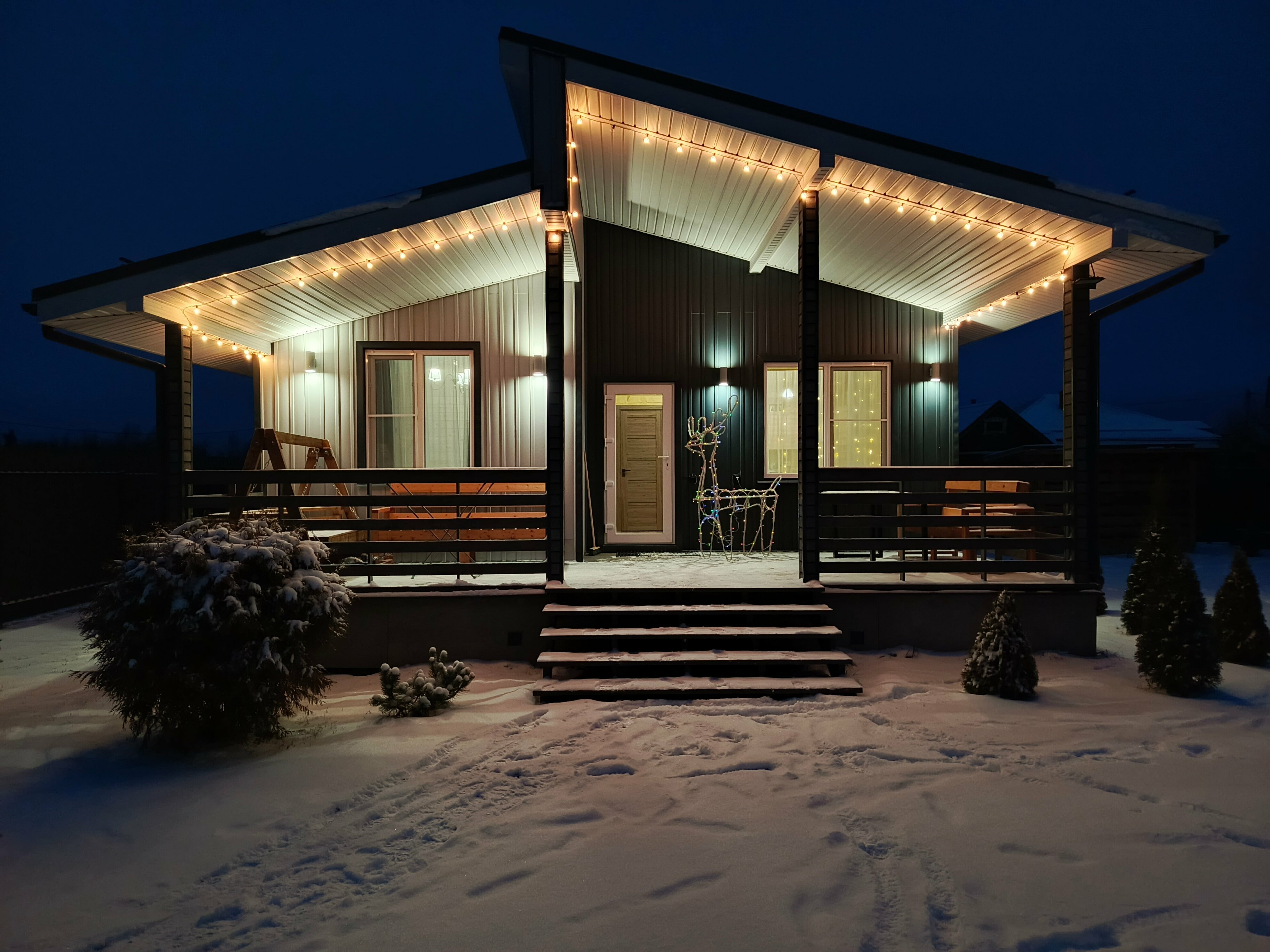 Уютный дом с чаном, 2 спальни, веранда и детские качели