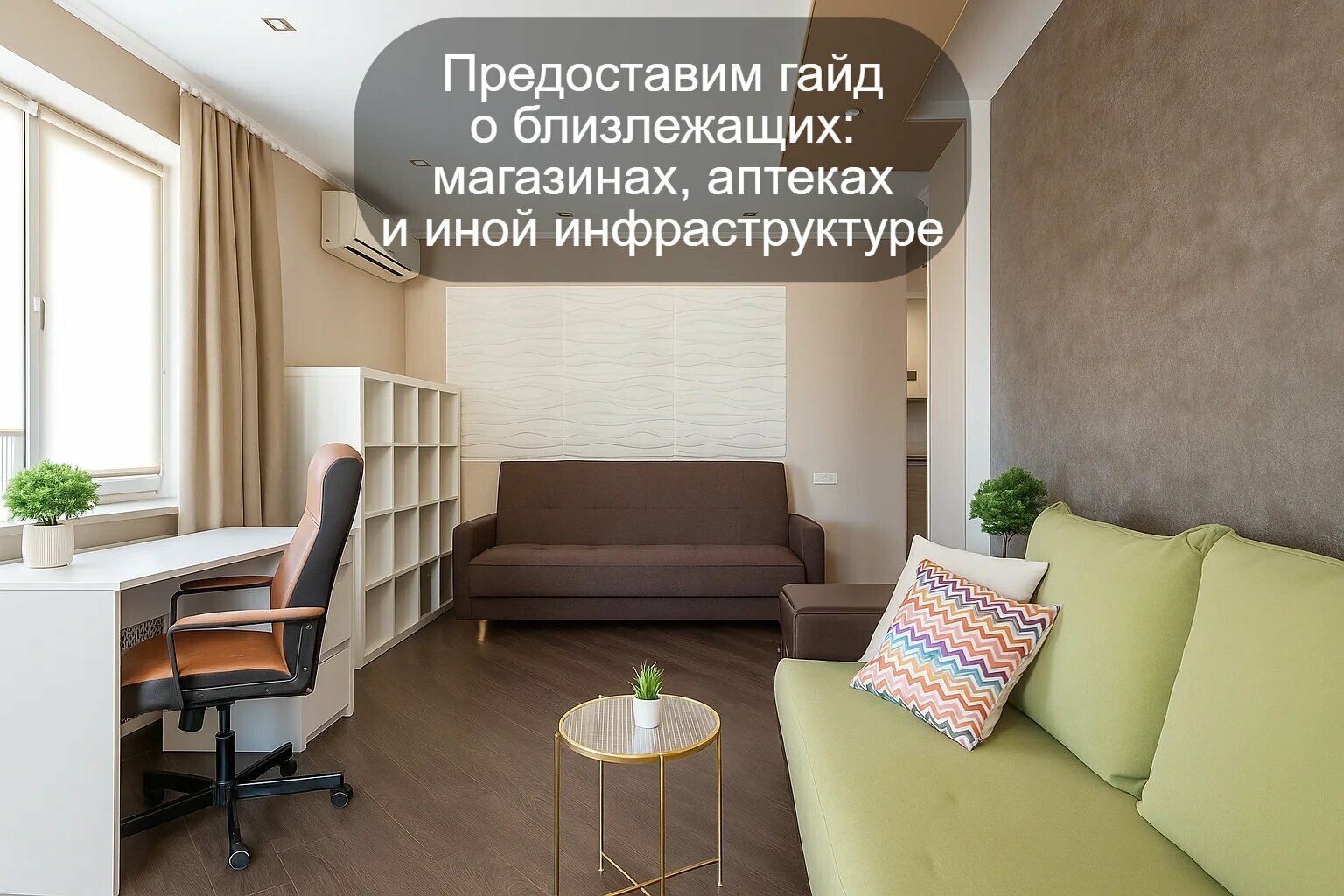 2 спальни у аквапарка, центра и набережной, с приставкой+ смарт- у аквапарка, центра и набережной, с приставкой+ смарт-ТВ КРЕМОВАЯ