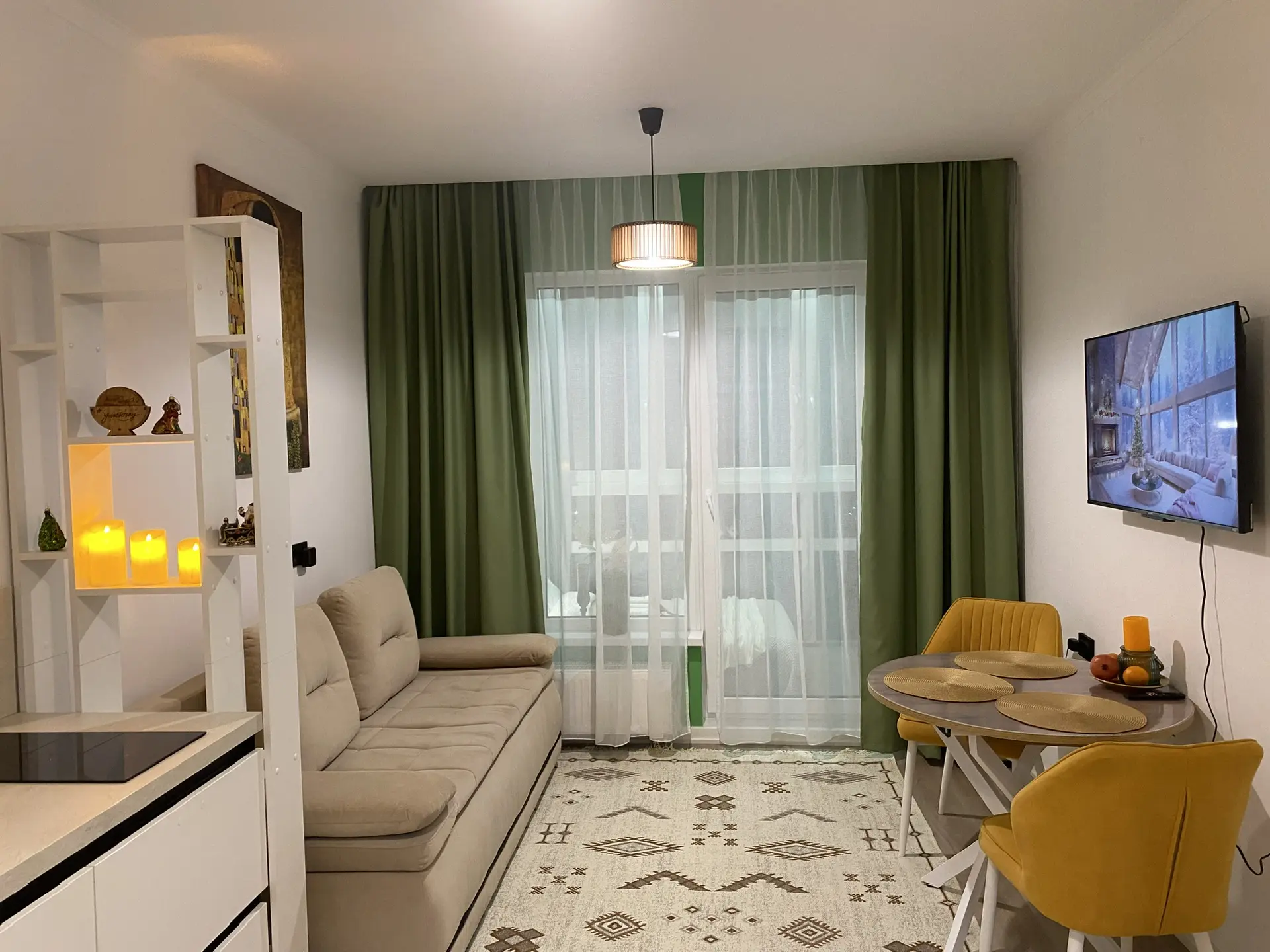 Апартаменты с 1 спальней