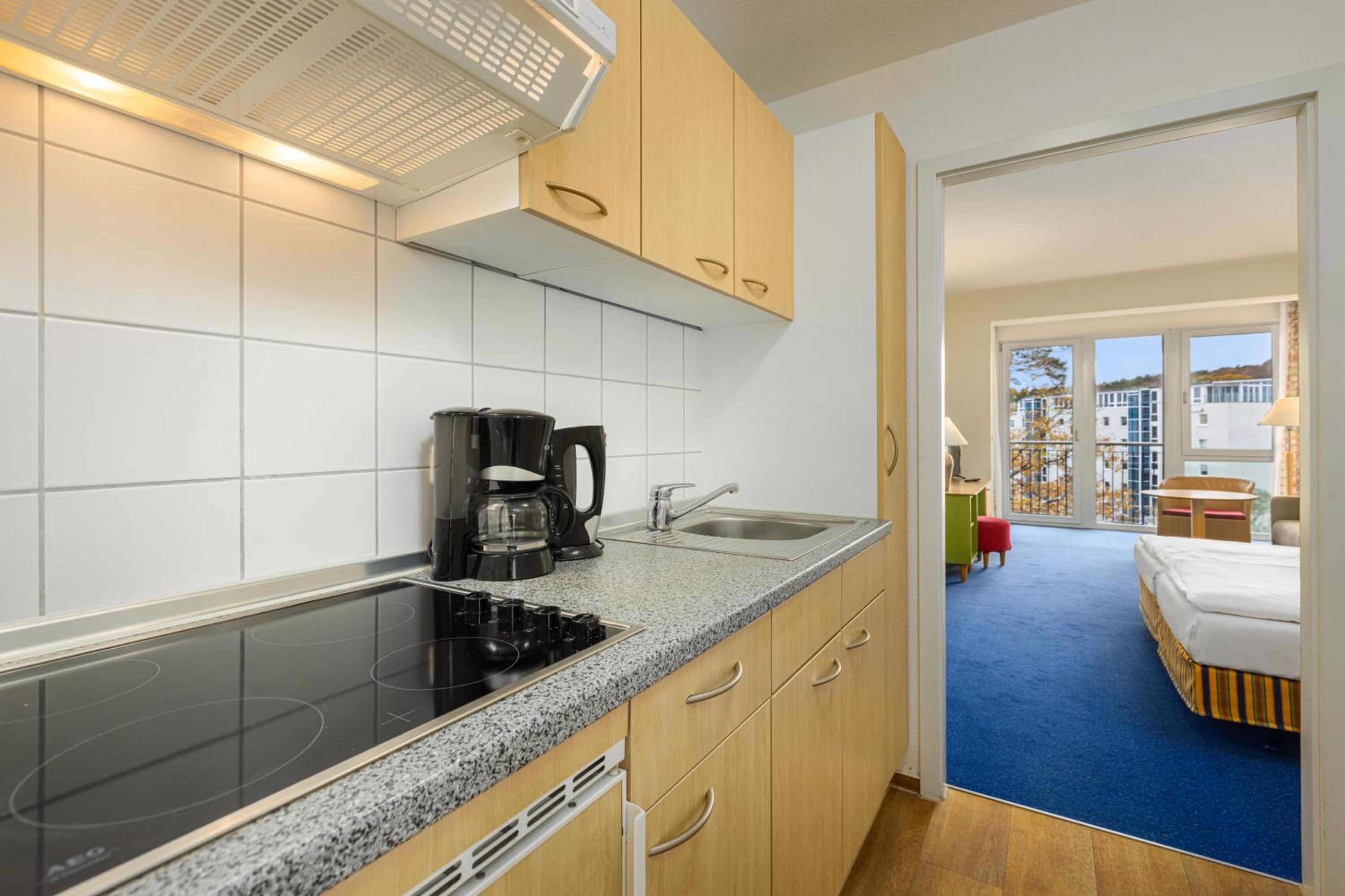 Studio with separate kitchen