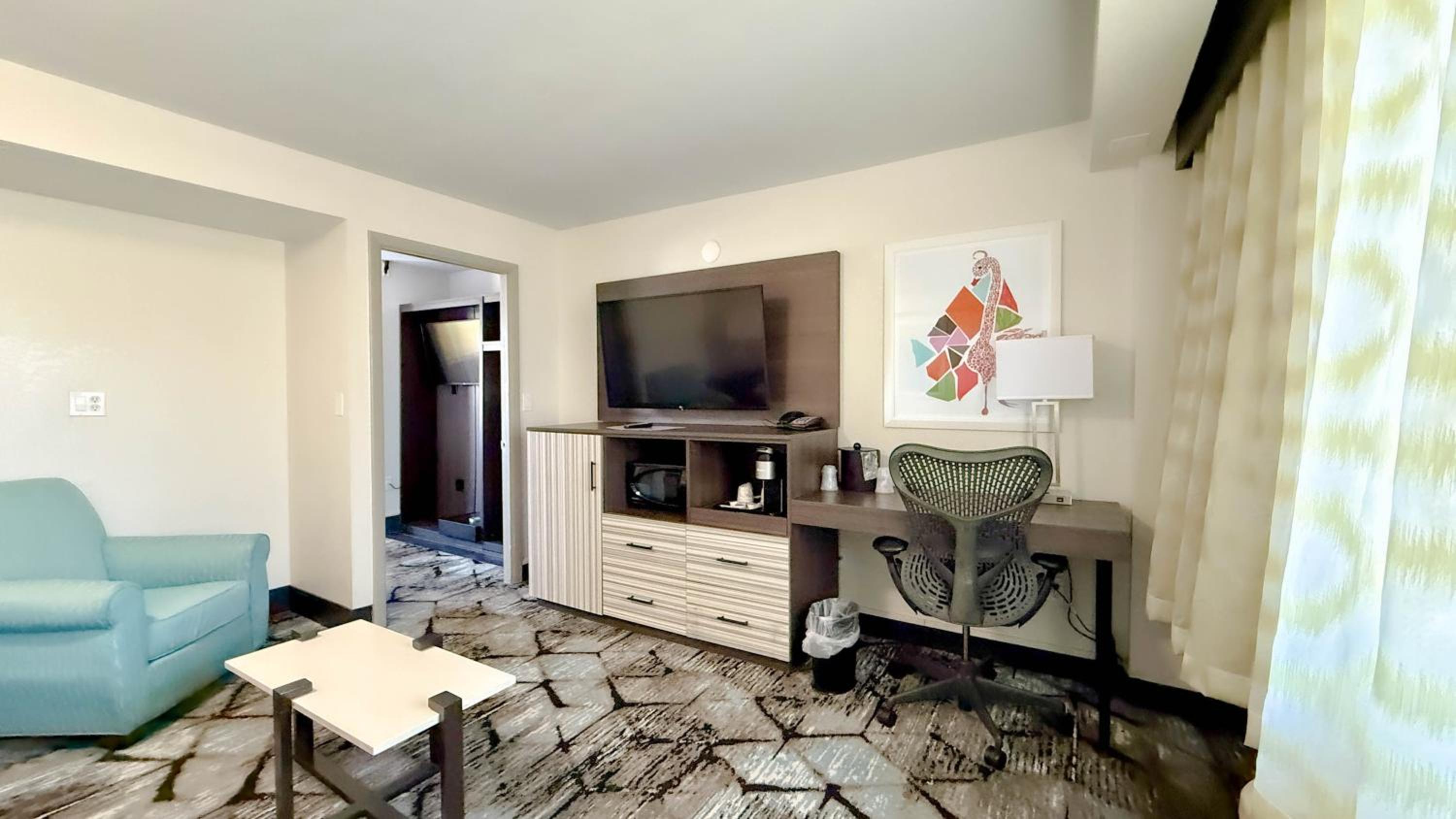 Two-Room King Suite with Sofa Bed and Partial Ocean View - Non-Smoking