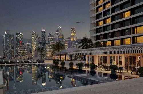 Клубный номер, 1 двуспальная кровать «Кинг-сайз» (Marina Bay View) в Mandarin Oriental Singapore
