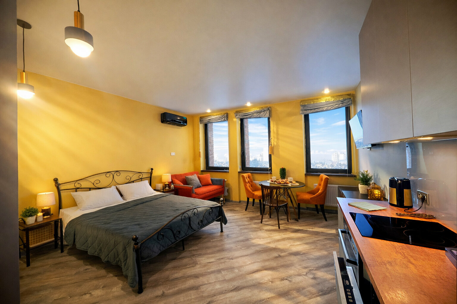 Апартаменты с кухней 32 м²