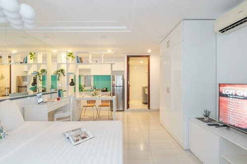 Улучшенная студия, 1 двуспальная кровать «Квин-сайз», для некурящих в Grace Apartment 3