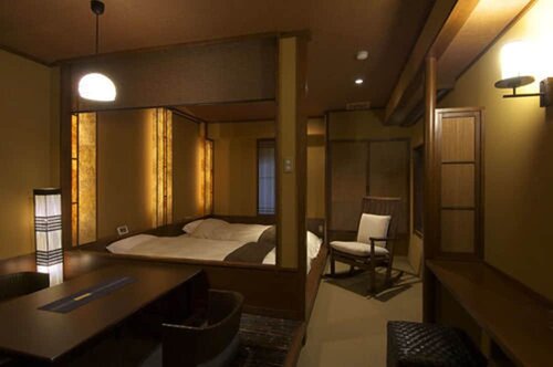Дизайнерский люкс, для некурящих (TWNLow Bed & Shared Hot Spring Access) в Kanemidori