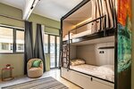 Стандартное общее спальное помещение, общий смешанный номер (8 Beds) в Athens Hub Hostel