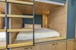 Общее спальное помещение, общий смешанный номер, общая ванная комната (Double Bed ) в Dongmen 3 Capsule Inn - Hostel