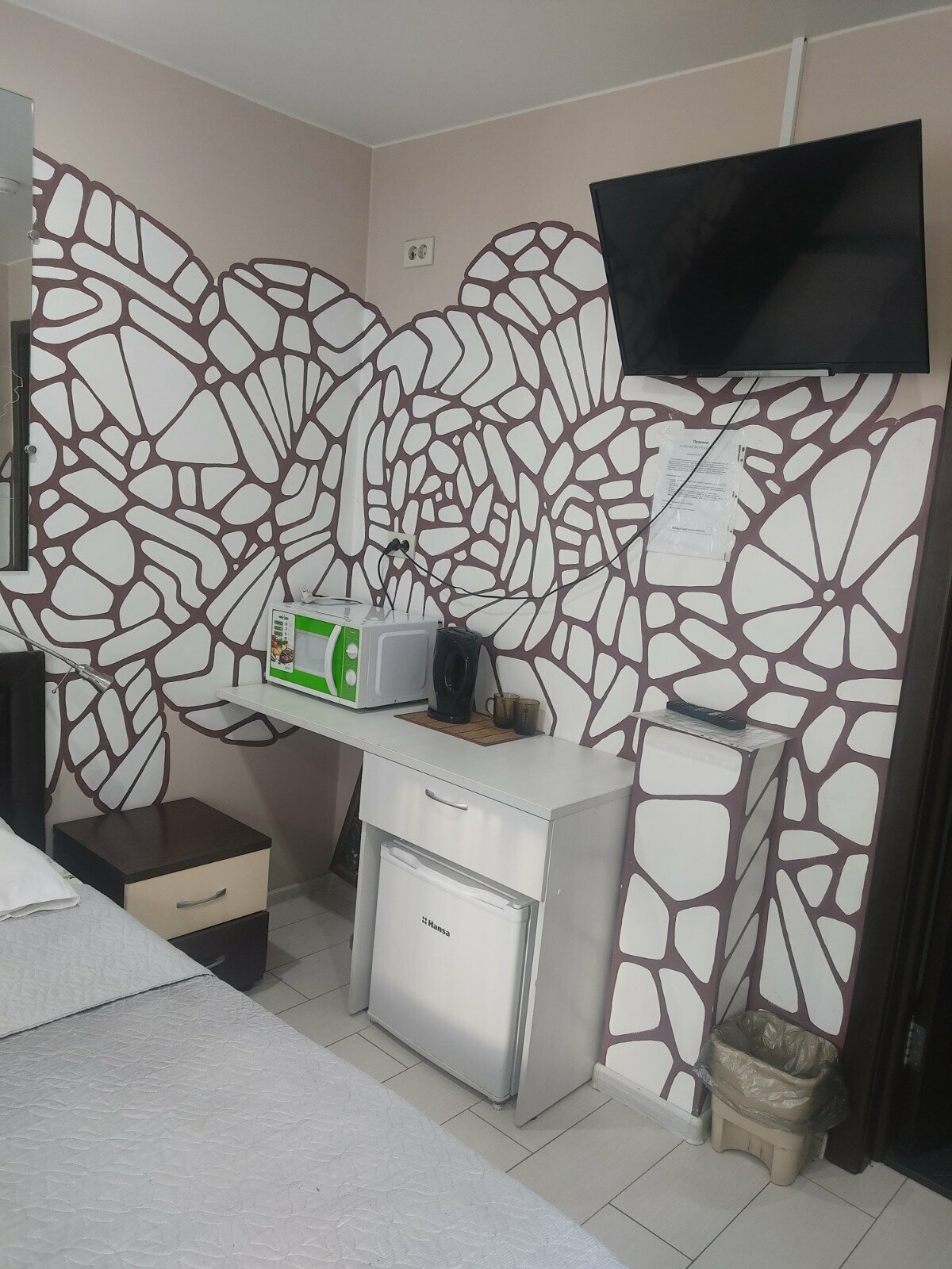 Небольшой двухместный номер с 1 кроватью или 2 отдельными кроватями