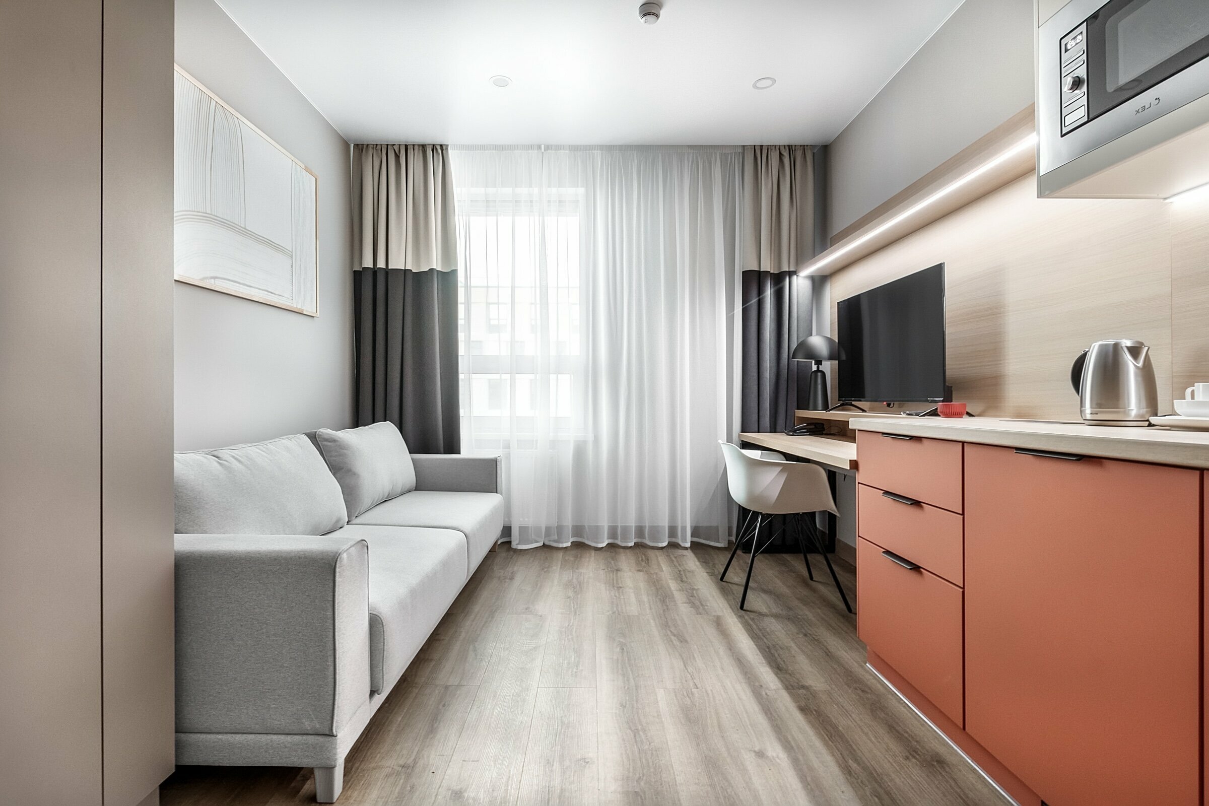Номер-студия с диваном-кроватью