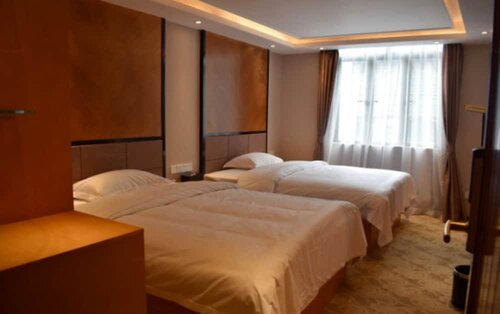 Двухместный бизнес-номер с 2 односпальными кроватями в Guangzhou Tongmi Hotel