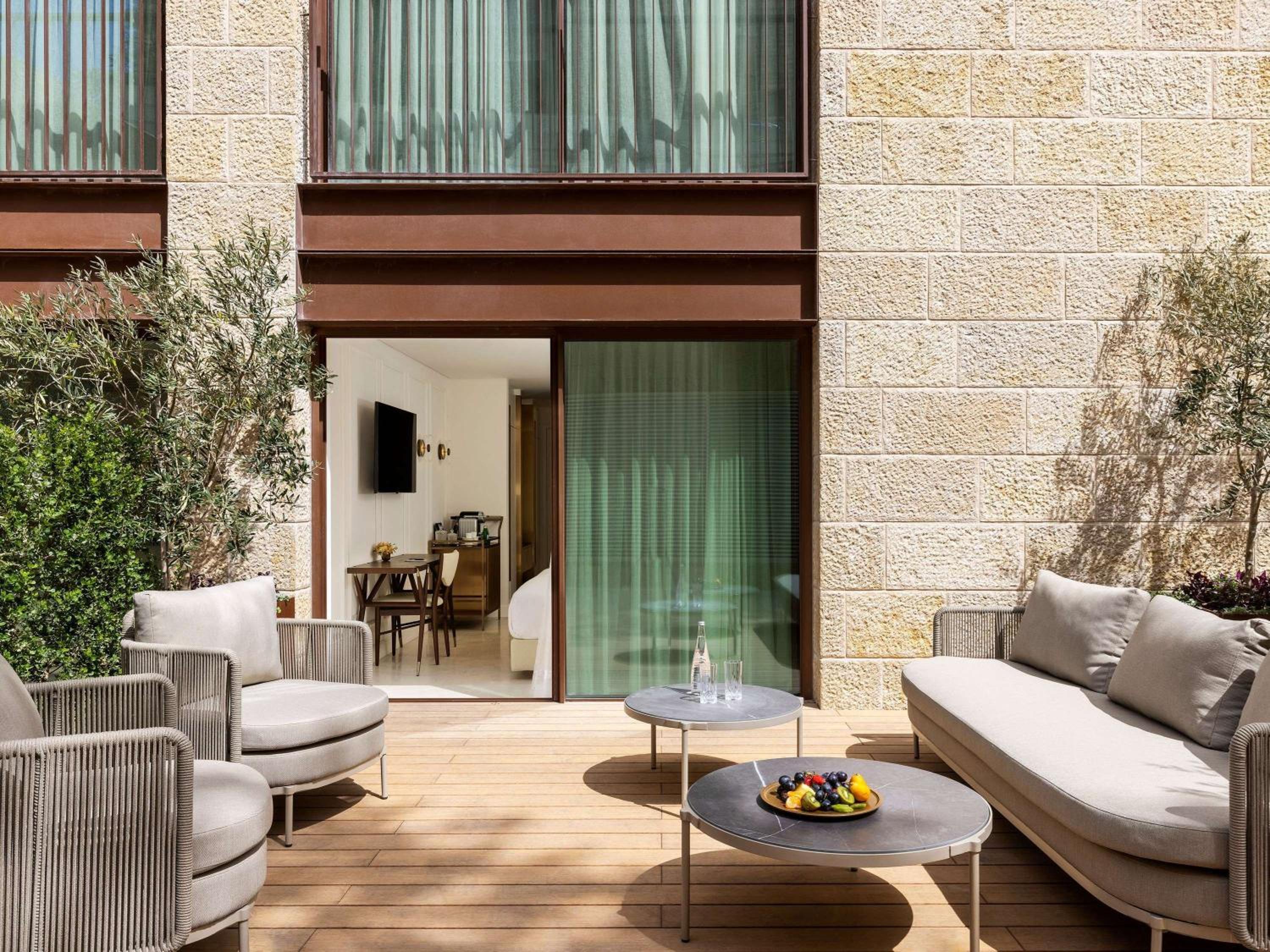 Terrace Room with One King Bed or Twin Beds - Garden Side