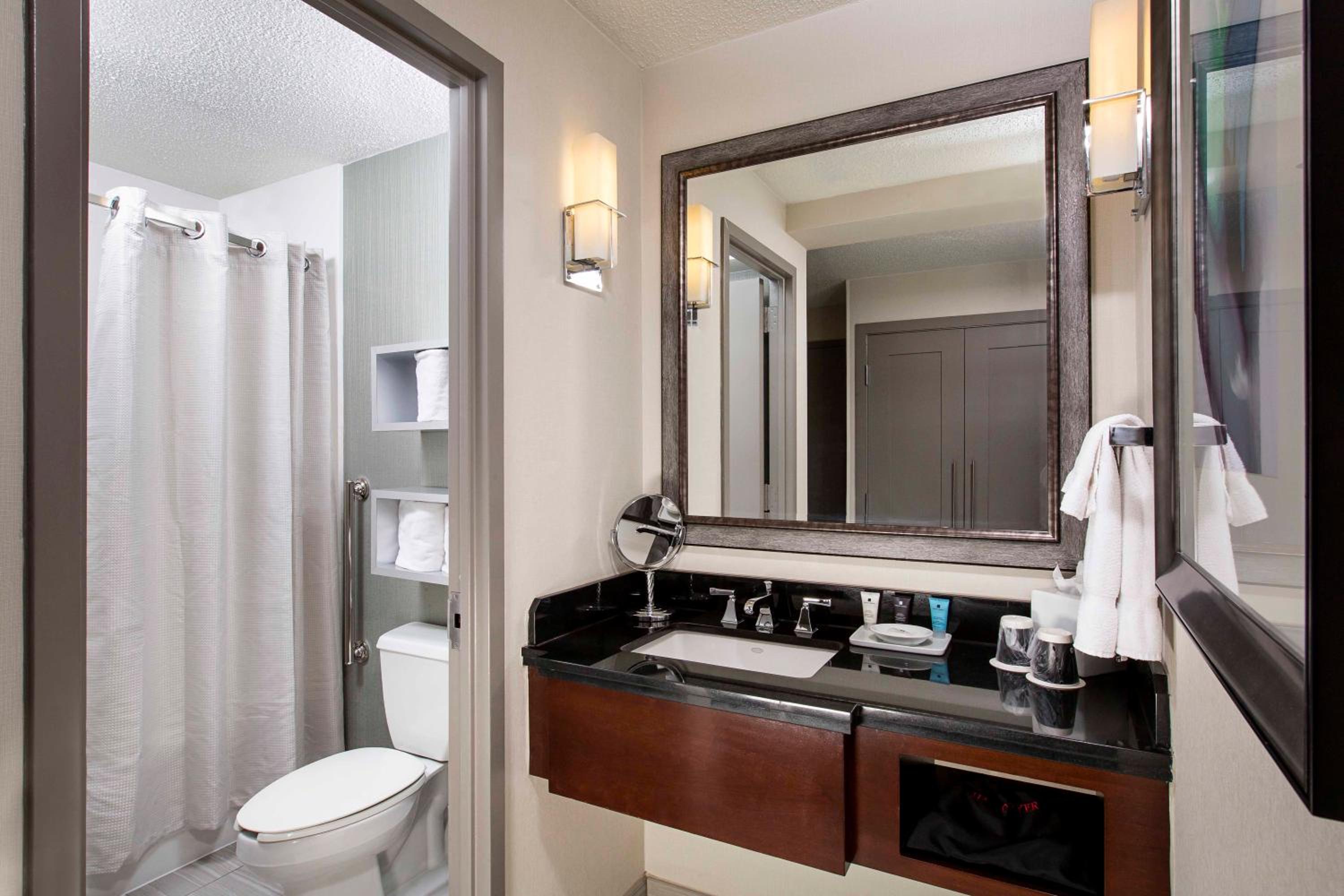 One-Bedroom King Suite with Communications Accessible Roll-In Shower