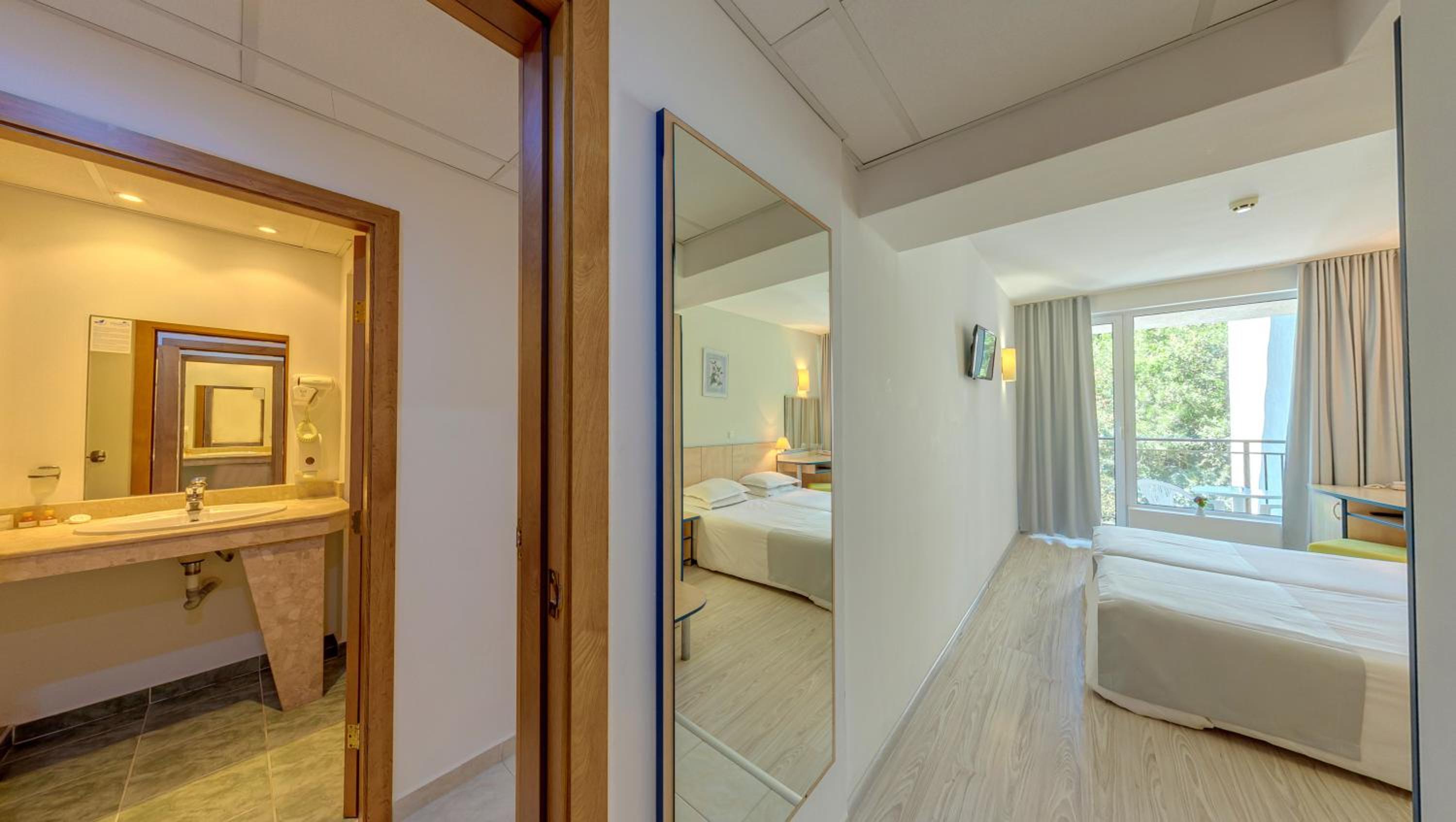 Family Room - Two Rooms with connecting door, 4 beds, Park View and Balcony