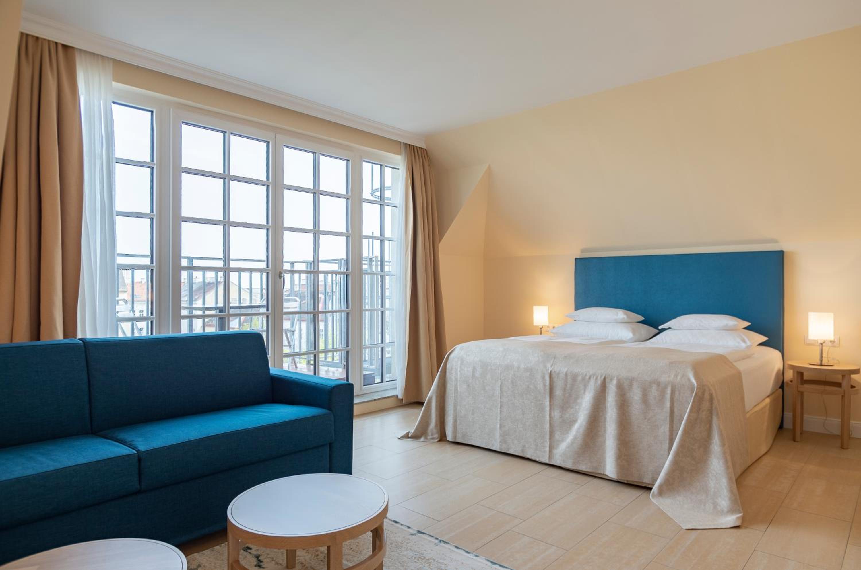 Family Room with Balcony or Terrace and Garden View