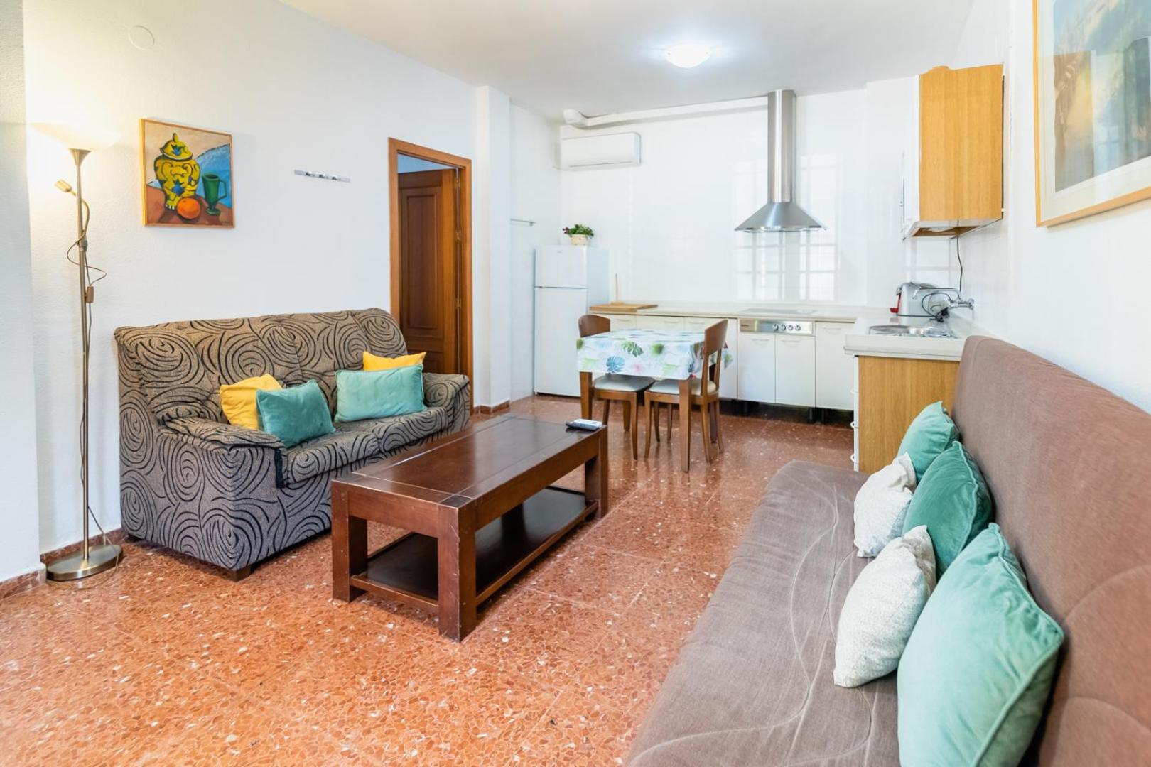 Apartment ground floor and parking views
