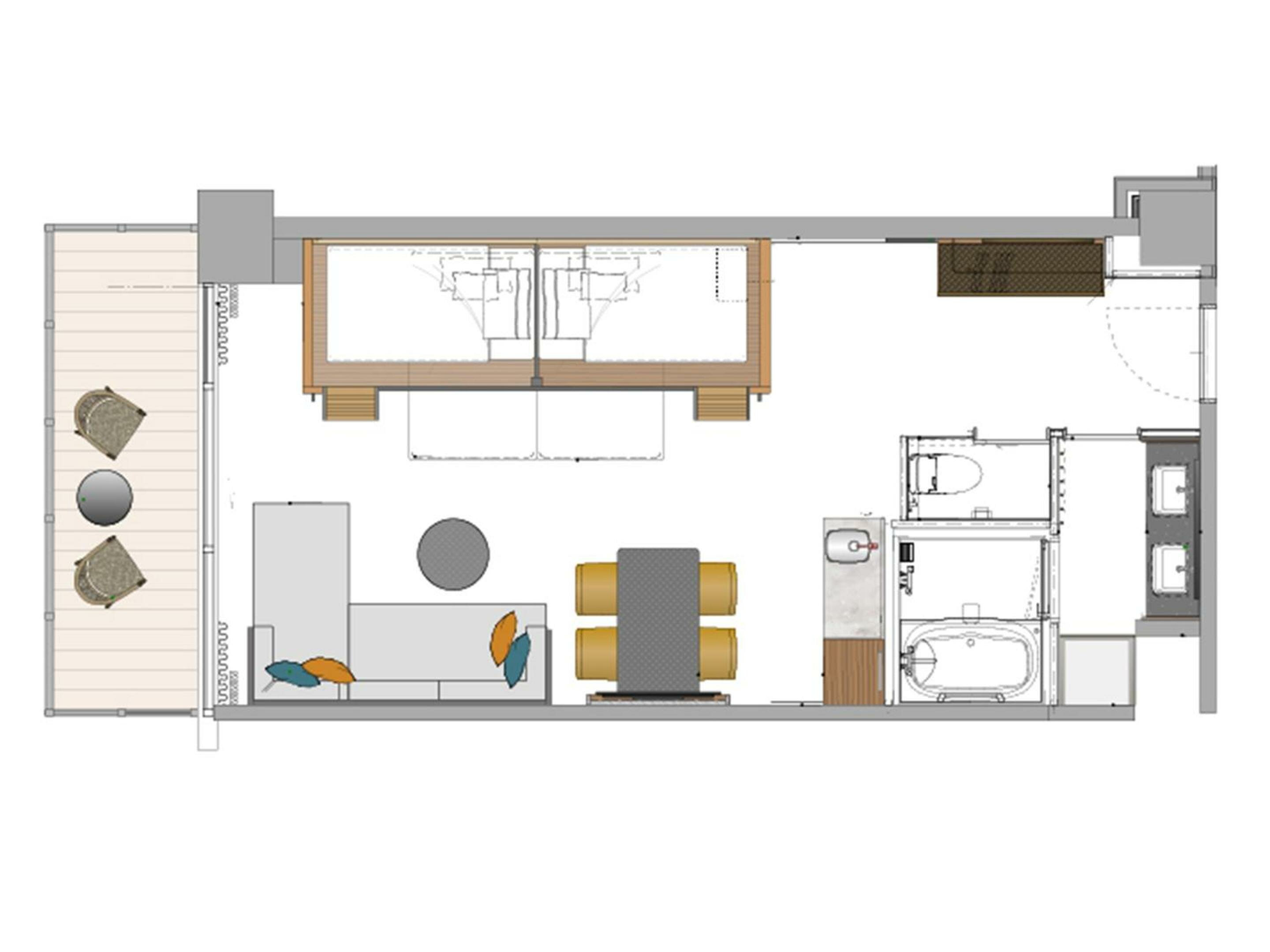 Residential Family Room with Lounge Access