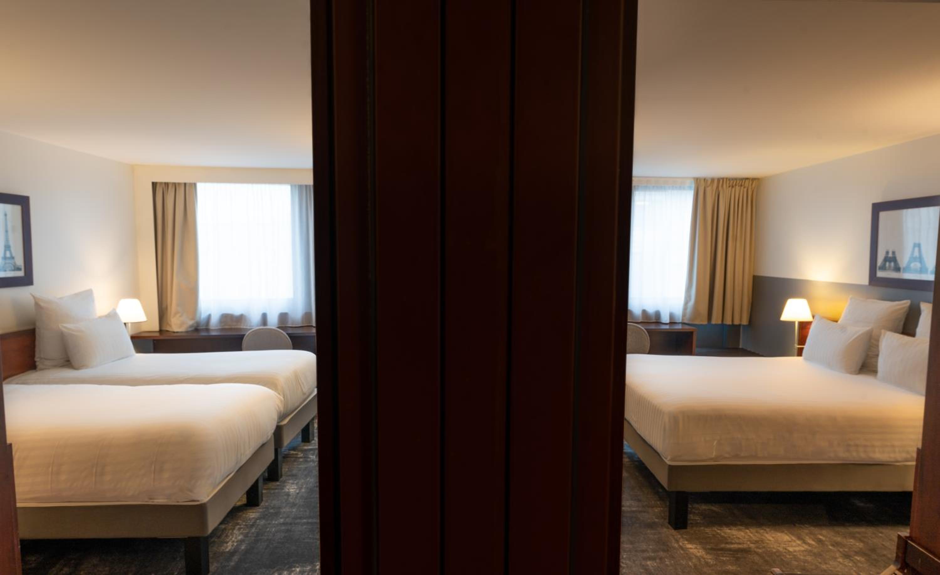 Family Room with One Double Bed and Two Single Beds