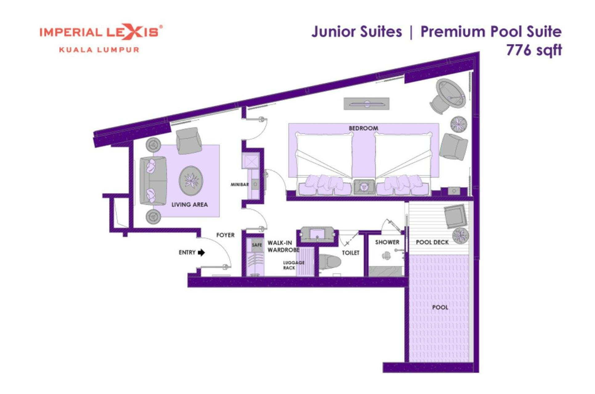 Premium Pool Suite - Twin King