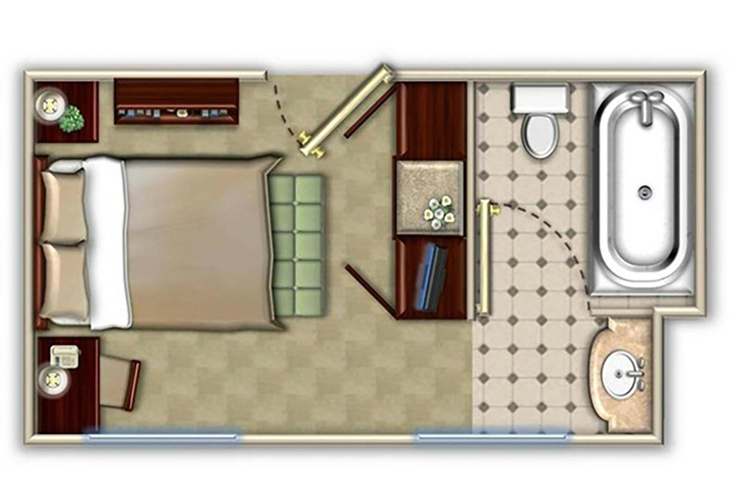 Petite Room with One Full Bed