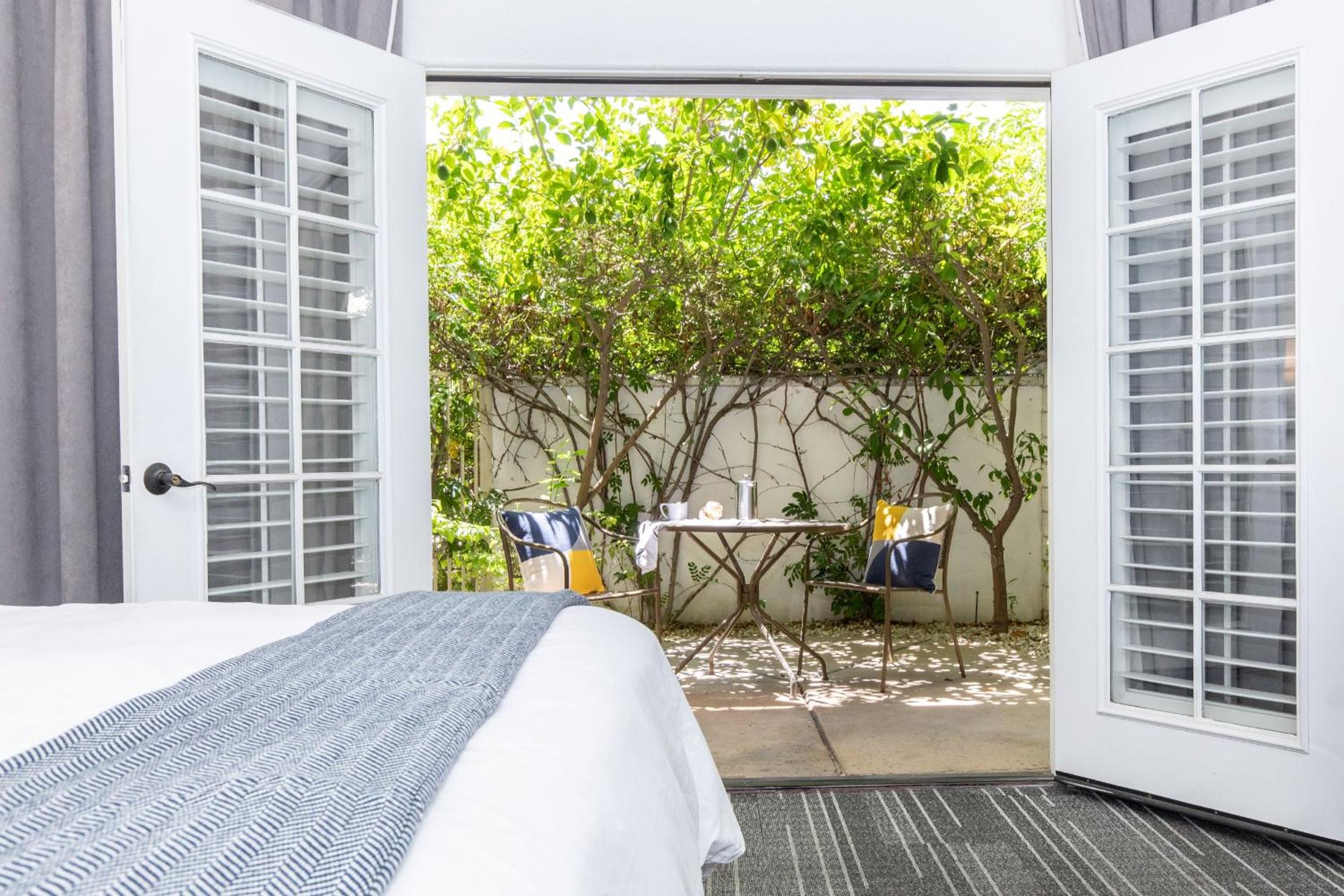 Deluxe King Room with Patio and Fireplace