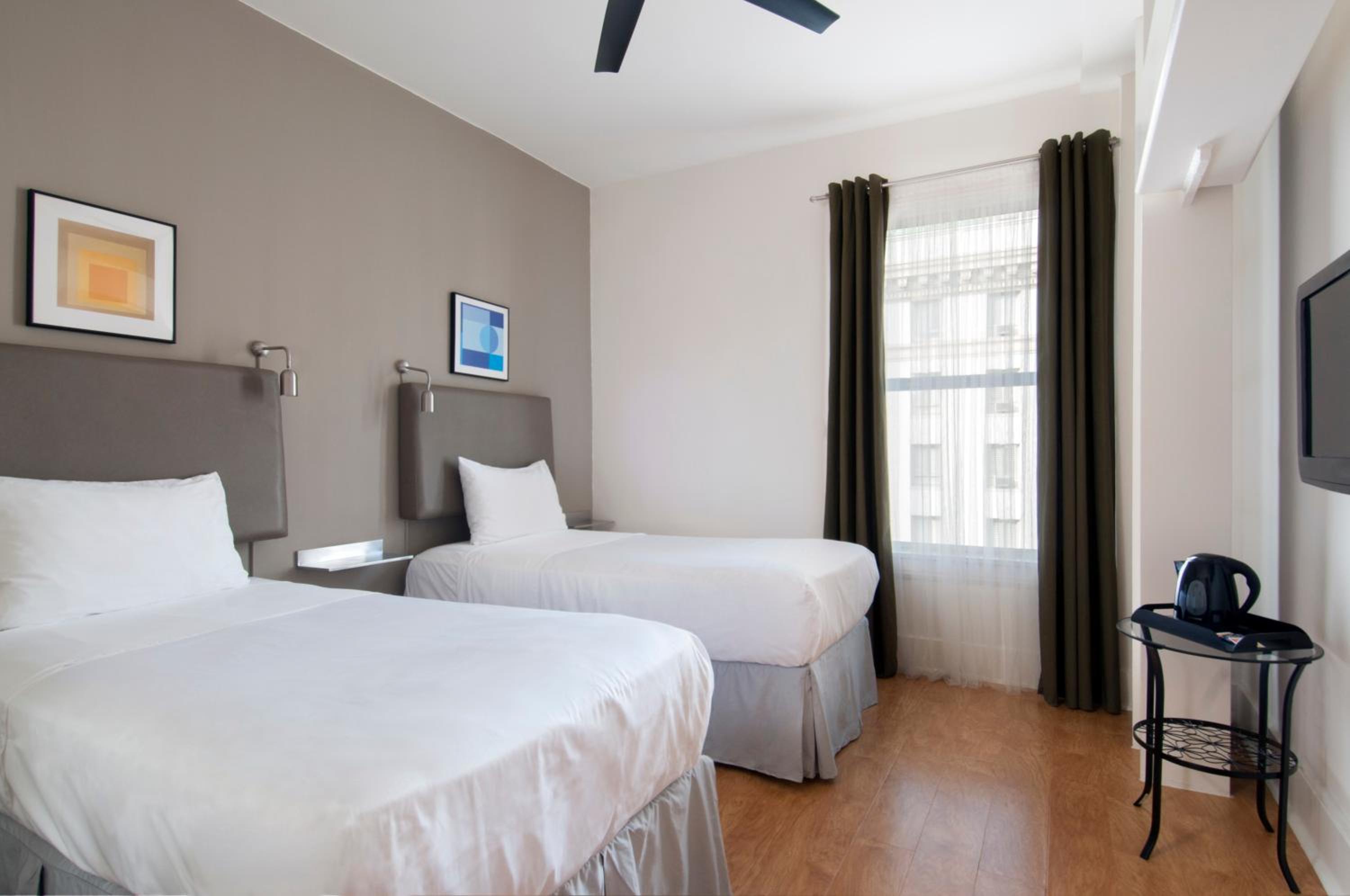 Double Twin Room with Shared Bathroom