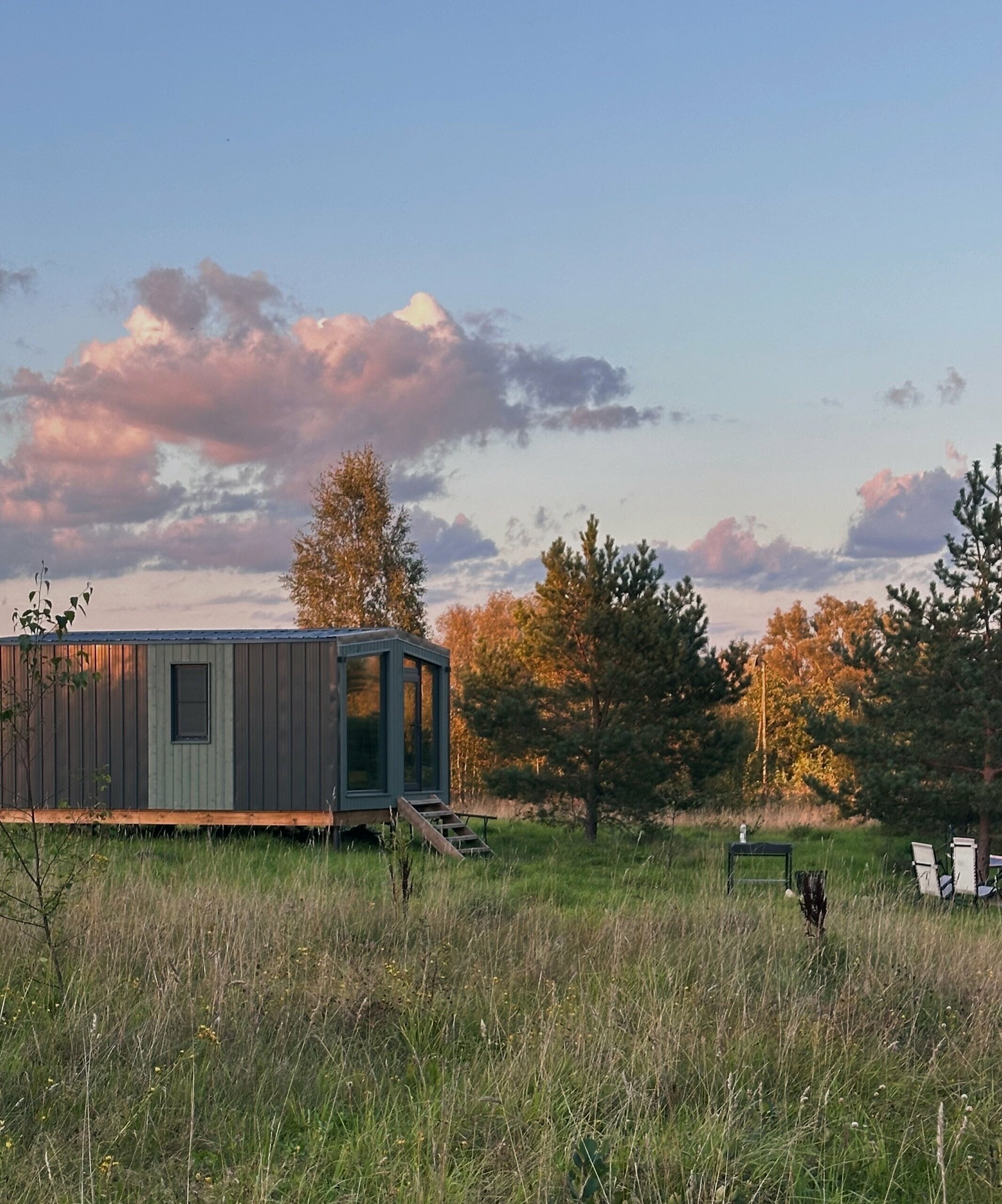 Барнхаус с видом на лес