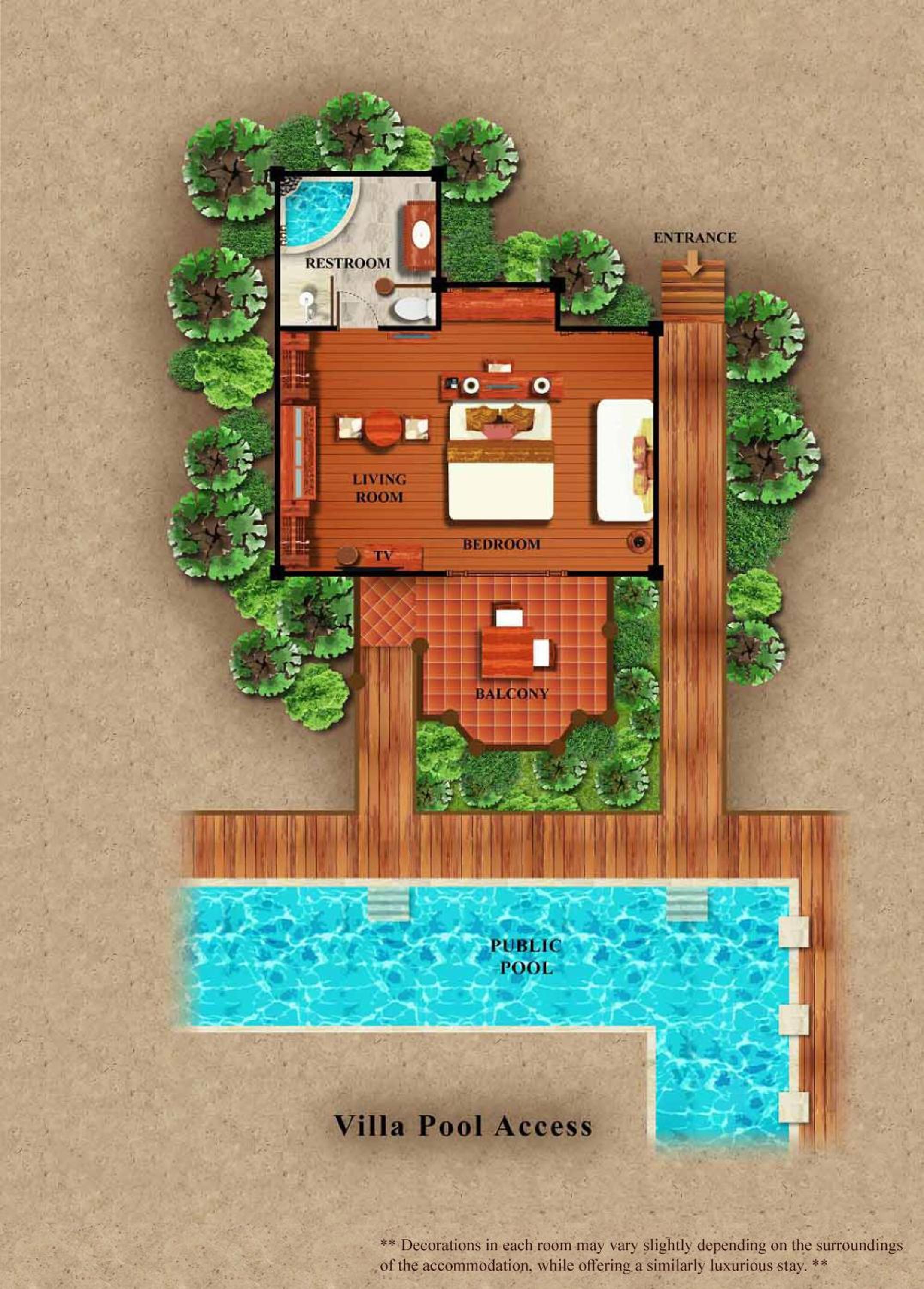 Villa Pool Access
