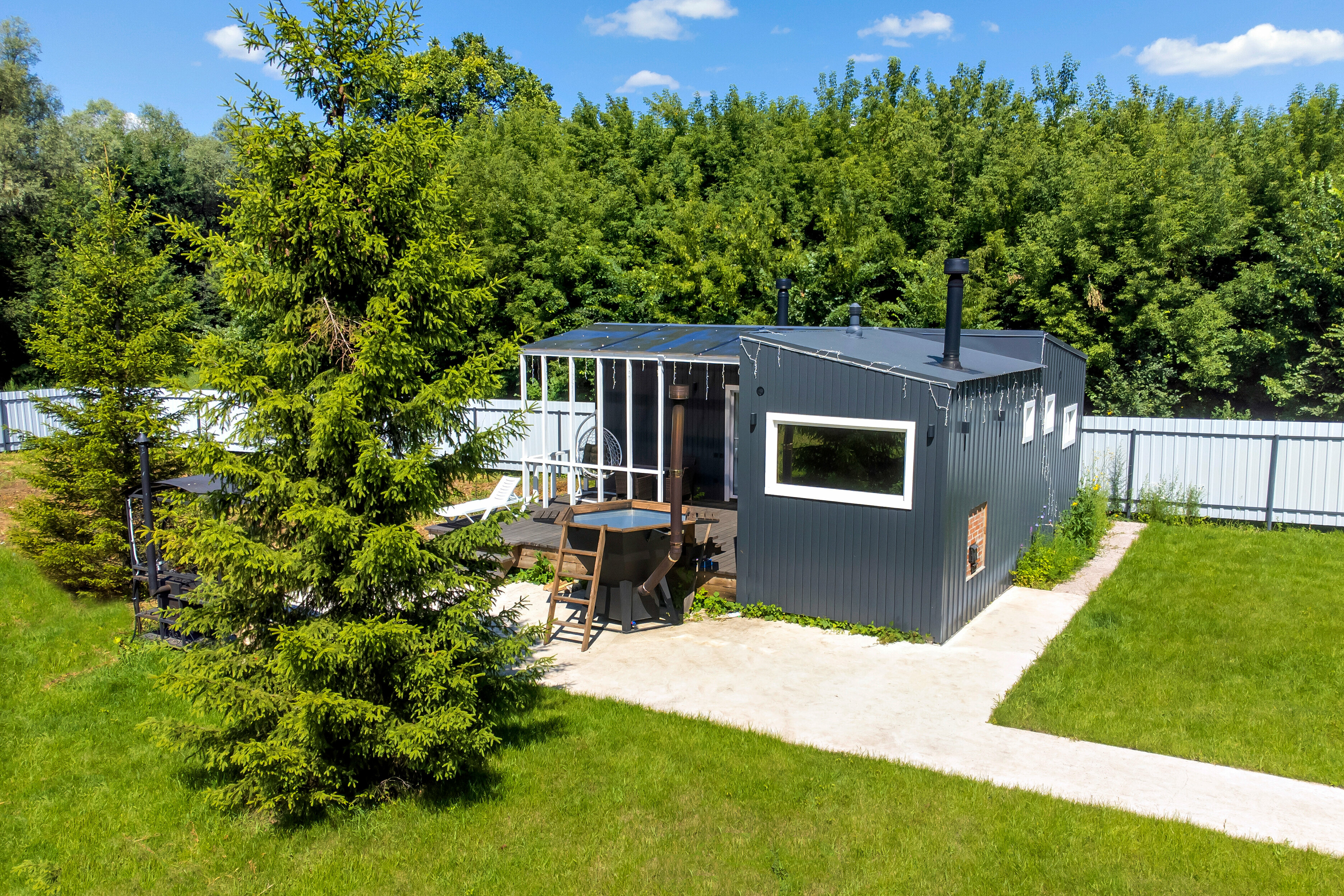 Двухместный номер с 1 кроватью и видом лес