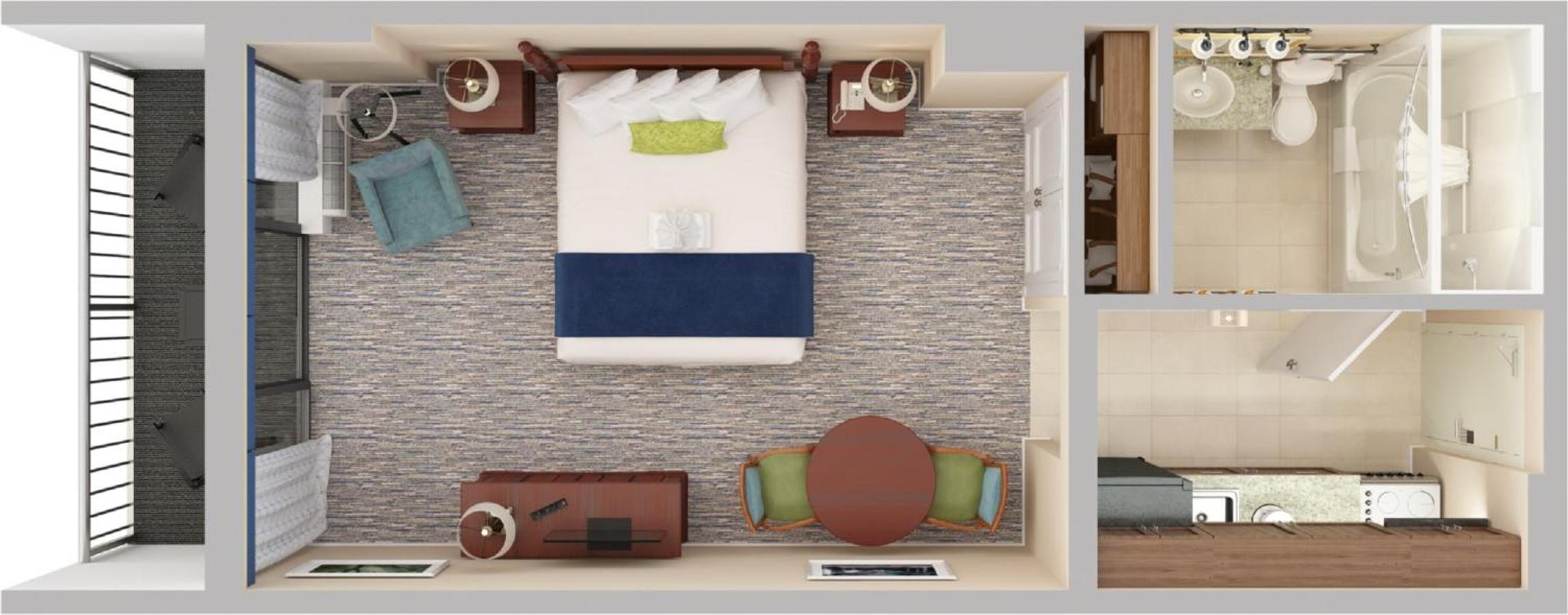 Tower Oceanfront King Room - 1 King Bed