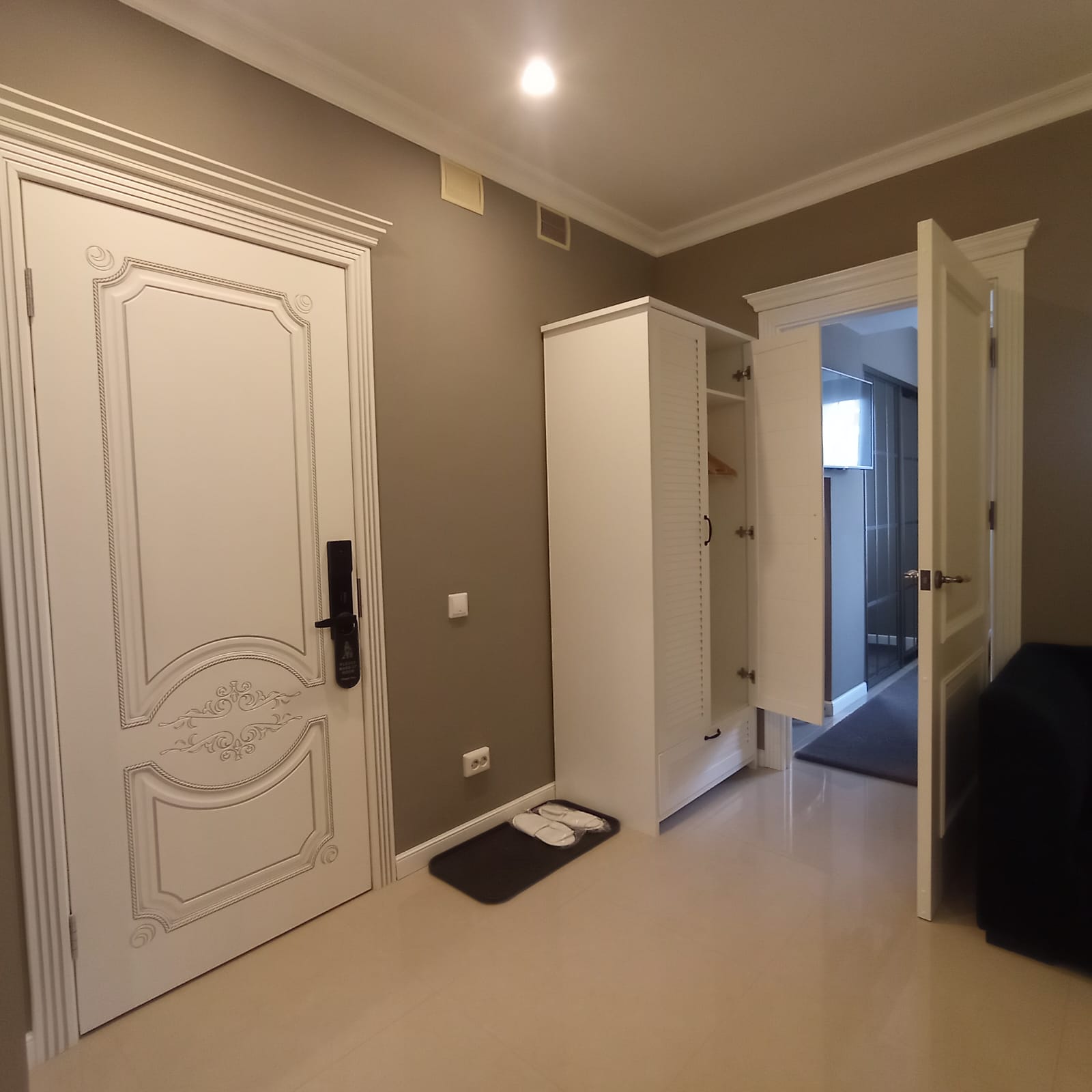 Апартаменты люкс с одной большой двуспальной или двумя отдельными кроватями и диваном