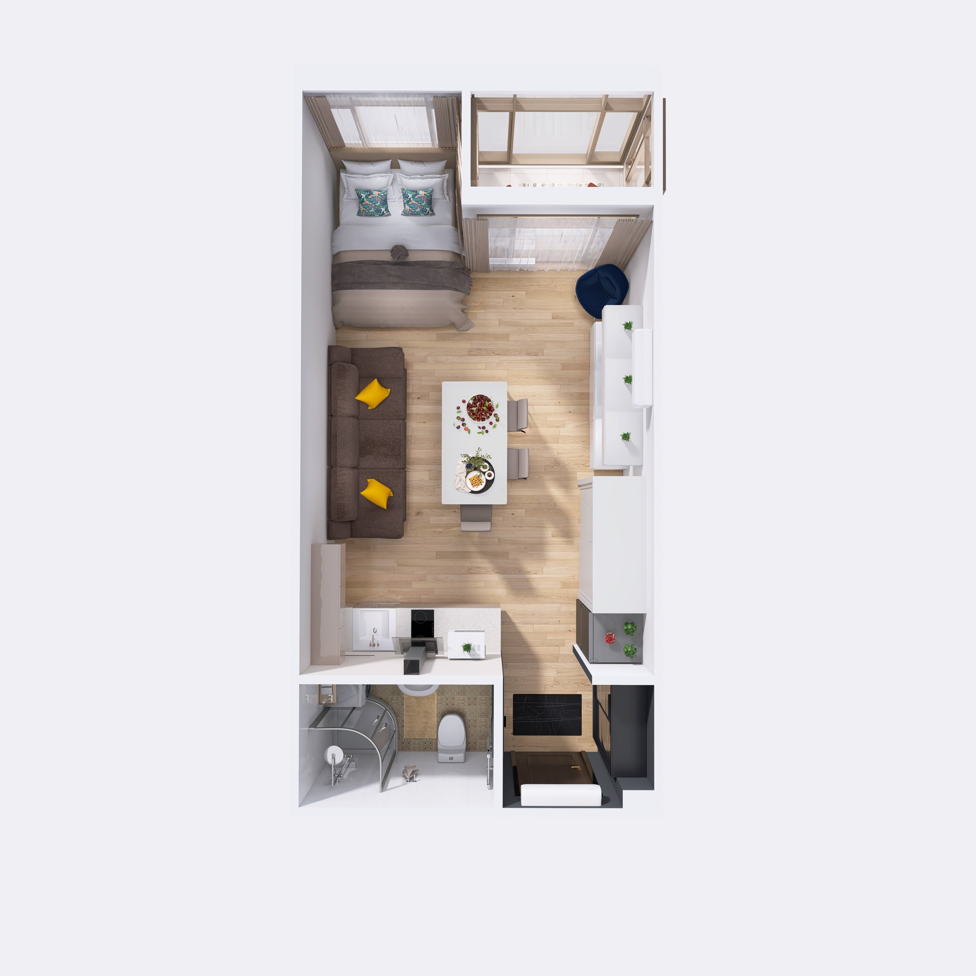 Четырехместный номер с ванной комнатой