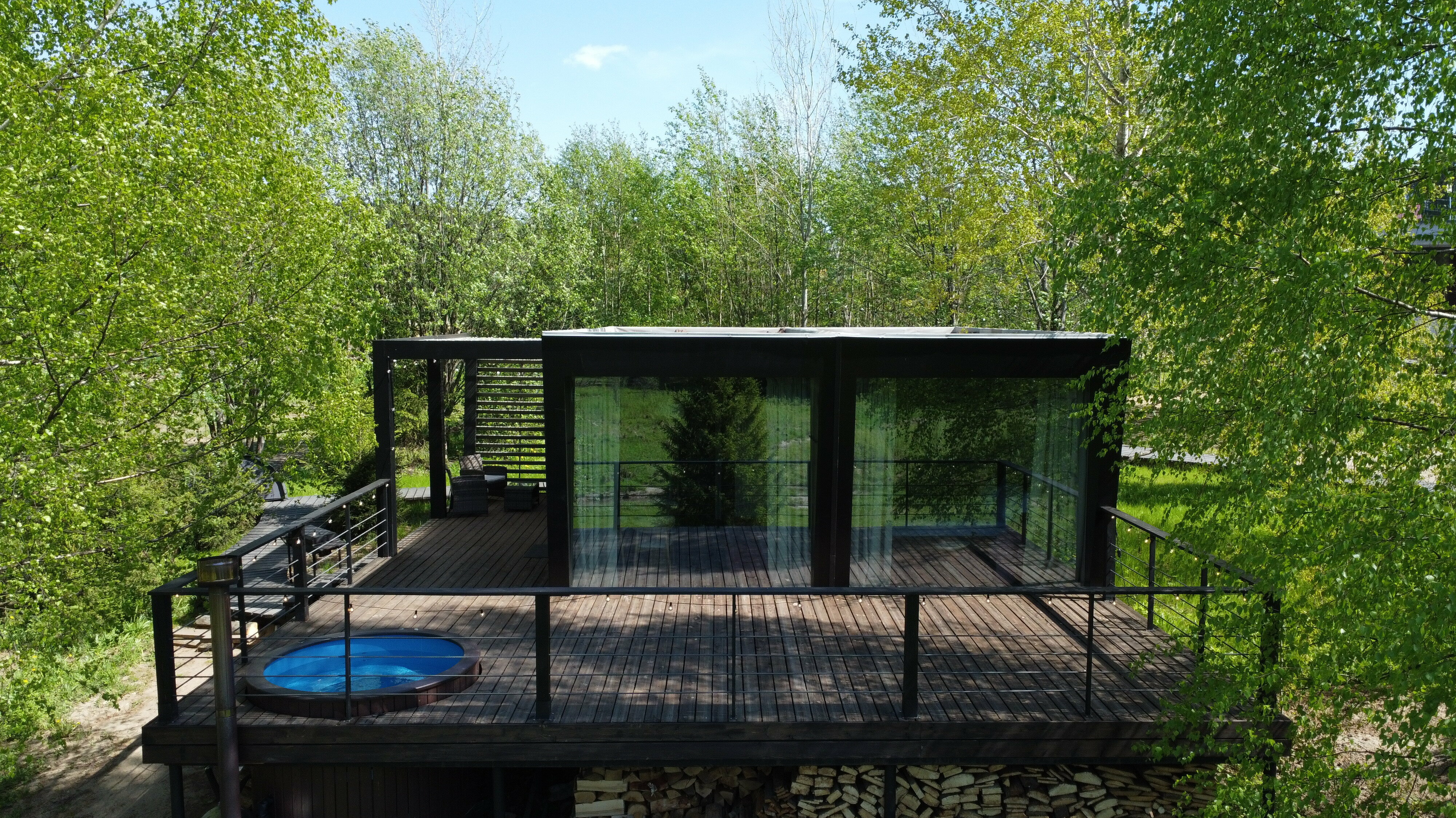 Модульный четырехместный дом