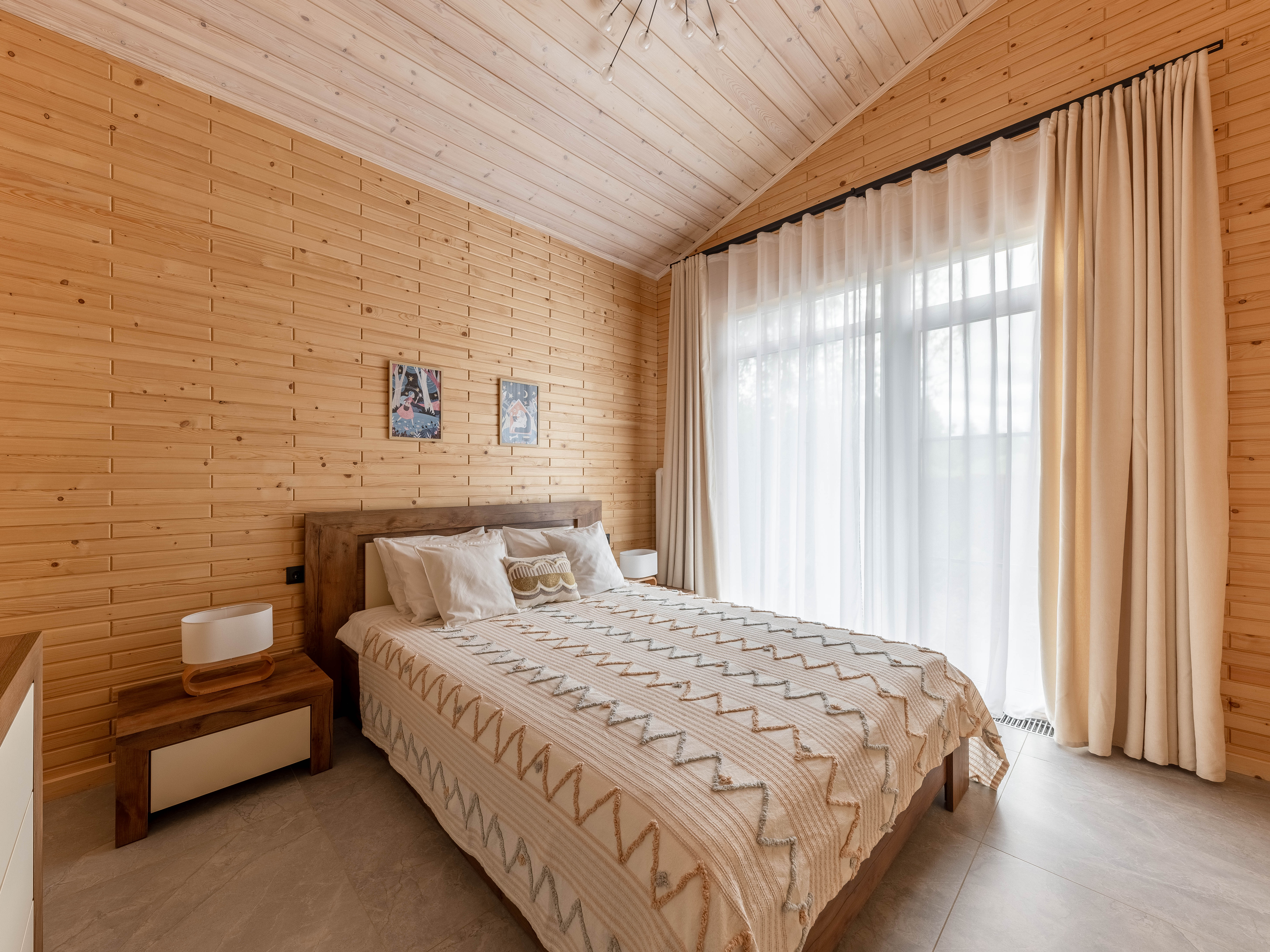 Деревянный дом с сауной и камином HARMONY 101